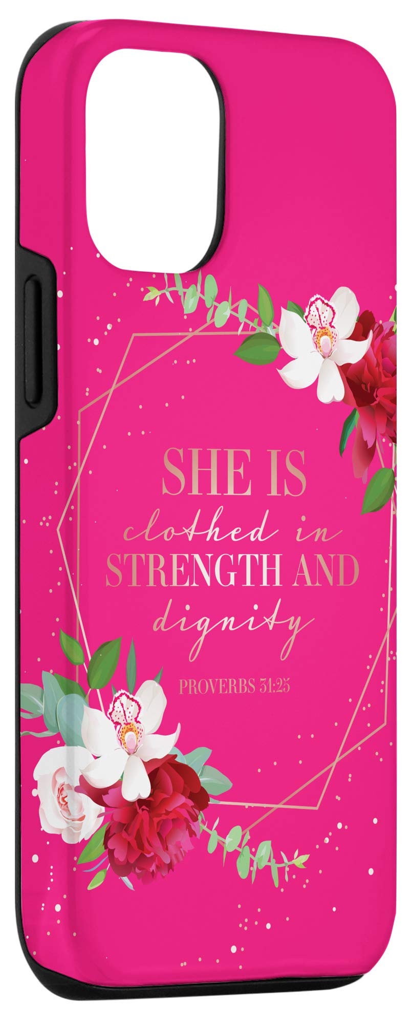 iPhone 12/12 Pro Christian Bible Verse Phone Case - Proverbs 31 Woman Inspirational Cover for Women - Perfect Gift for Church, Bible Study & Daily Faith