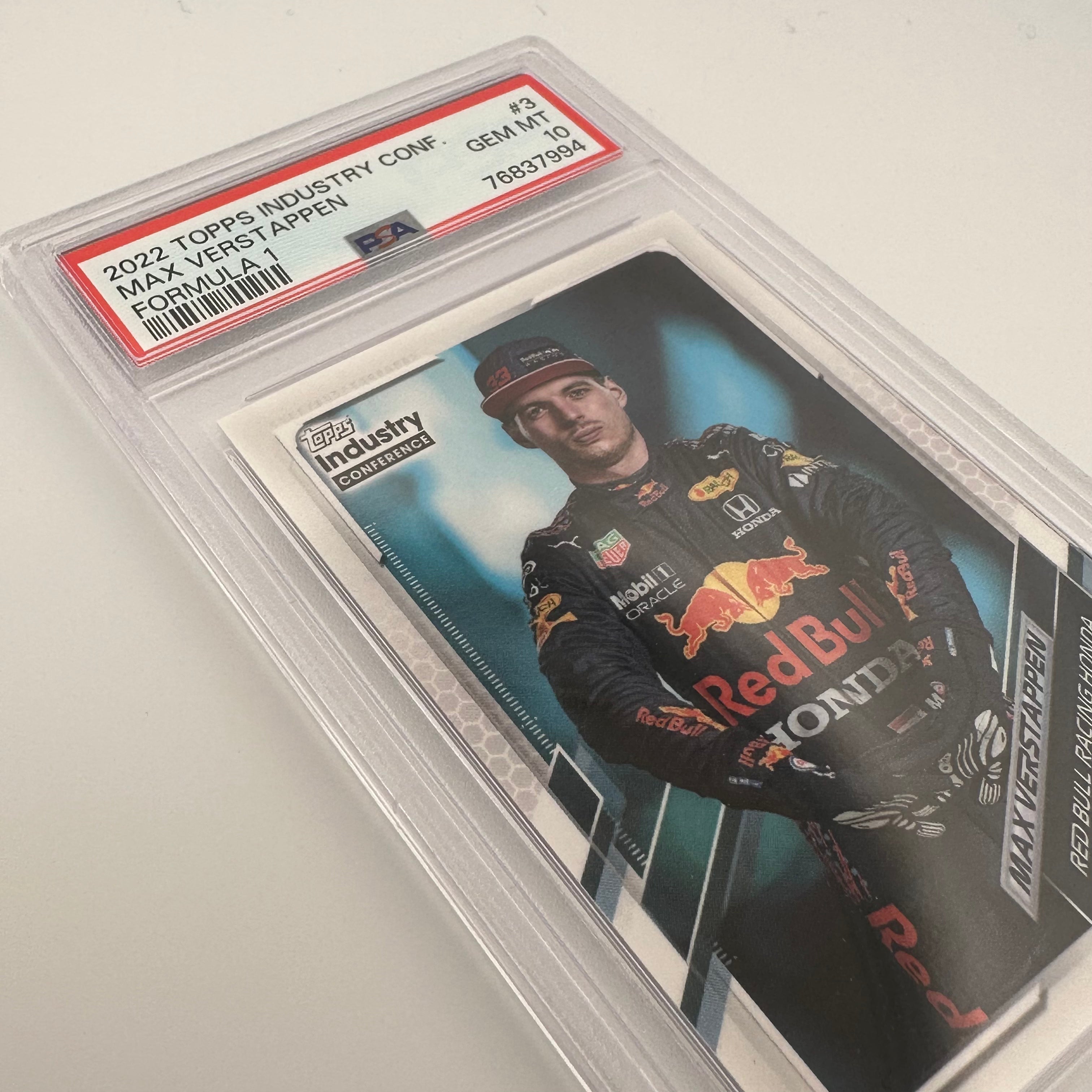 PSA 10 Graded MAX VERSTAPPEN #3 2023 Industry Conference Trading Card - Perfect for F1 Collectors, Sports Memorabilia Enthusiasts & Investment Portfolio