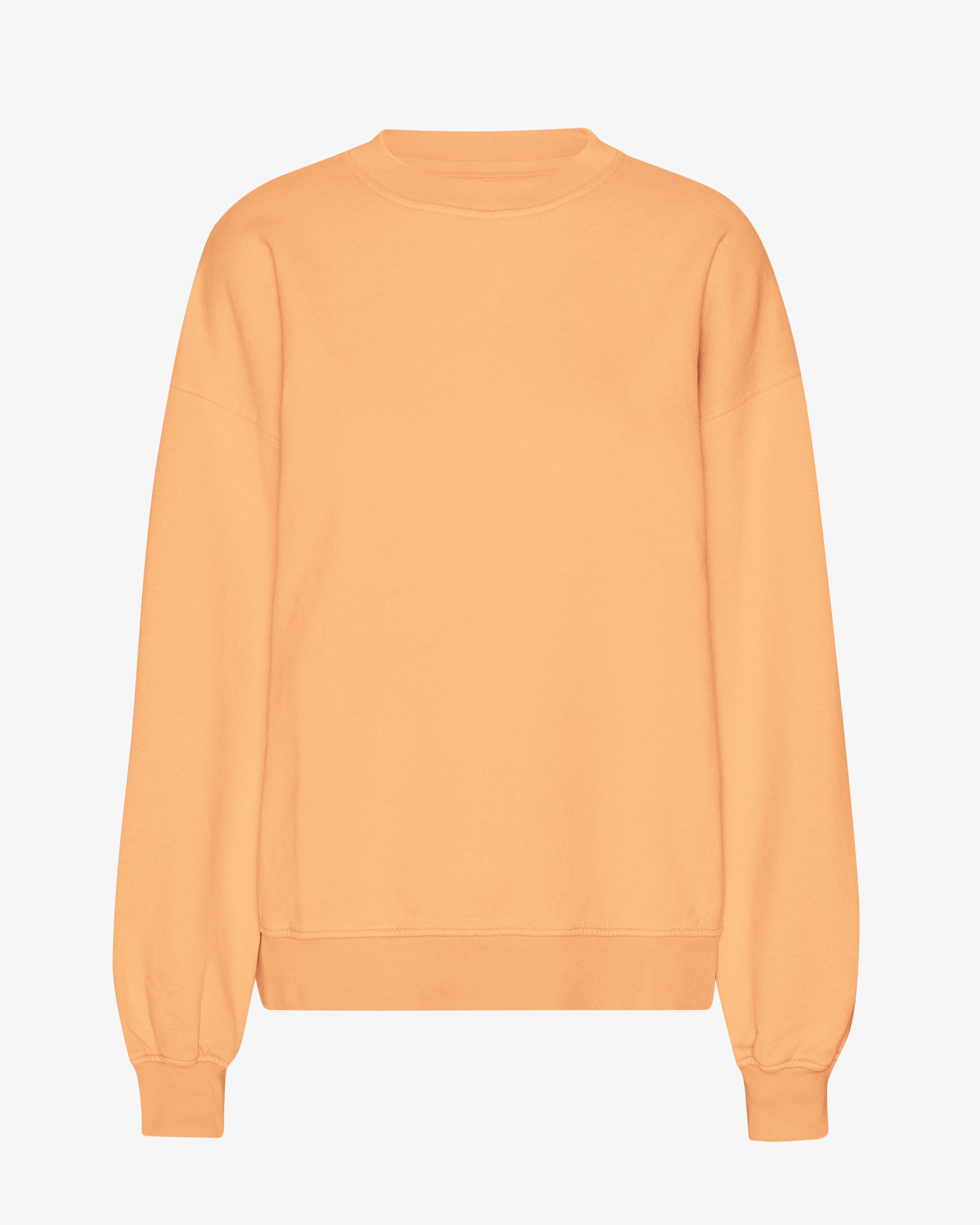 Organic Oversized Crewneck Sweatshirt for Women - Soft & Comfortable Sandstone Orange Pullover - Perfect for Casual Wear, Lounge & Fall Outfits