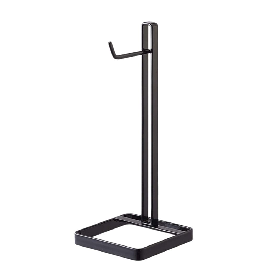 LICHUAN Lightweight Durable Stainless Steel Headphone Stand - Portable Desktop Display Organizer for Gamers & Office Use - Space Saving Earphone Holder for Bedroom, Gaming Setup & Workspace (Black)
