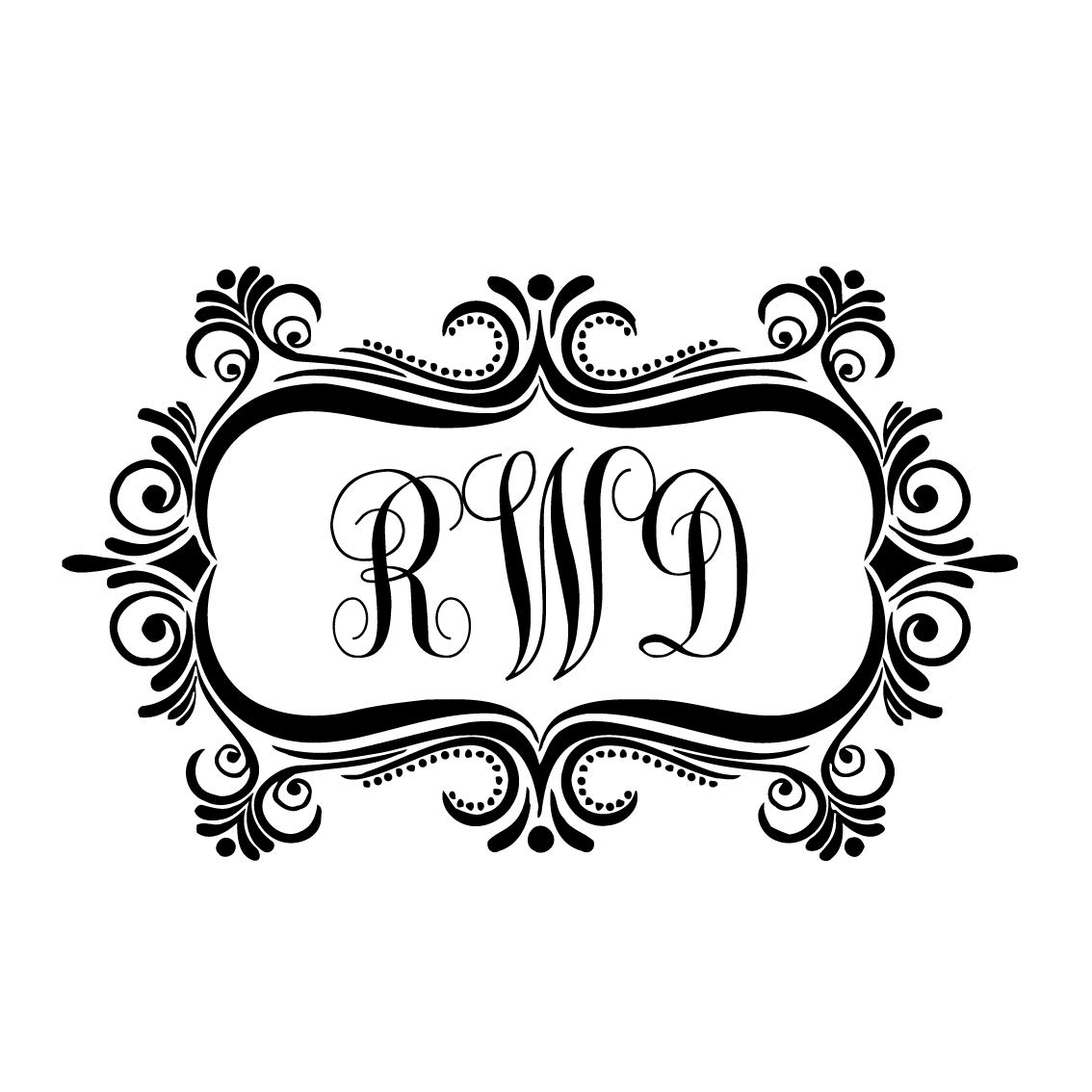 Custom Monogram Wall Decal Vinyl Lettering - Personalized Family Name Stickers for Nursery, Bedroom & Living Room Decor - Peel & Stick Home Art Decoration ZX16 | Perfect for Baby Rooms, Wedding Gifts & Housewarming Presents