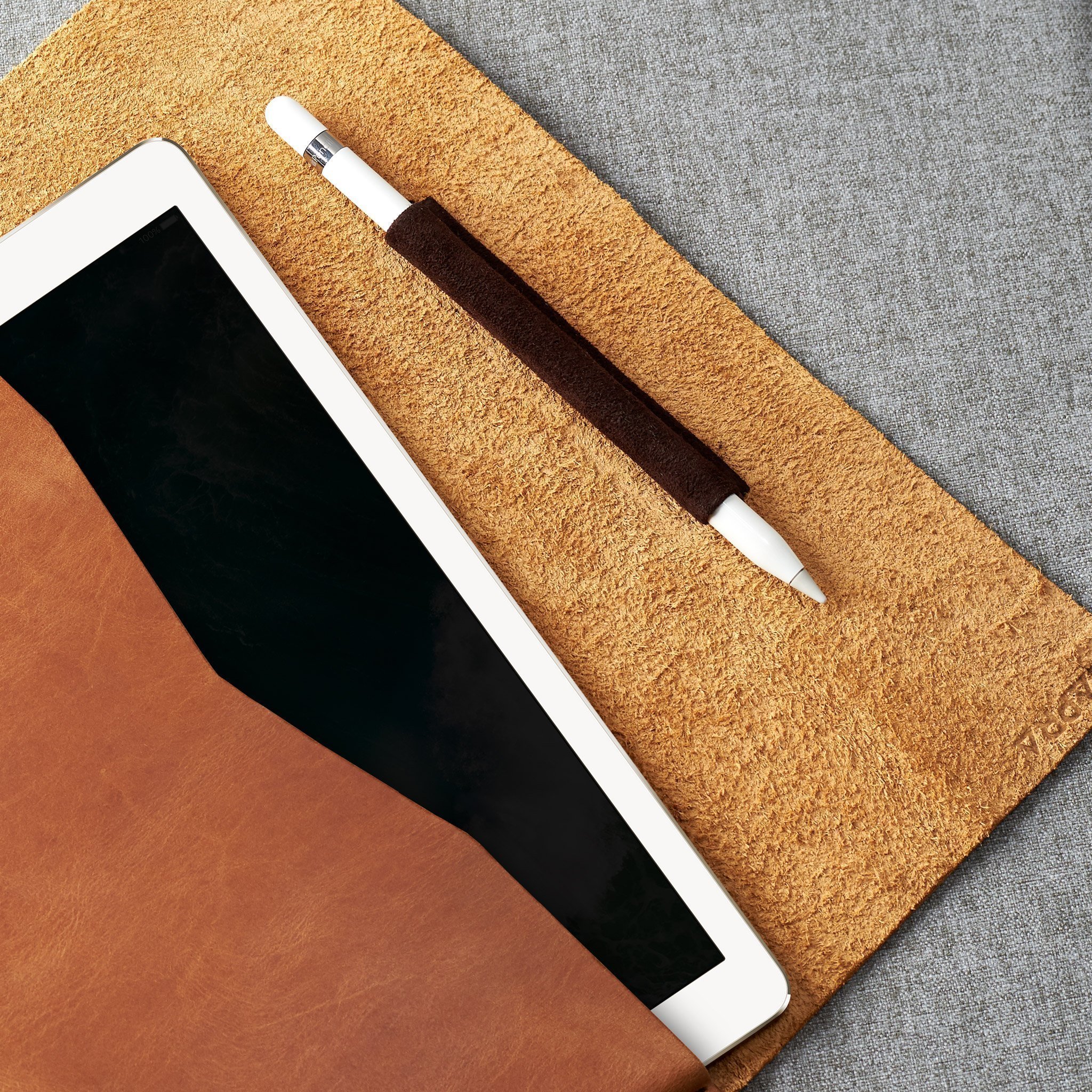 Premium Handmade Light Brown iPad Pro 12.9