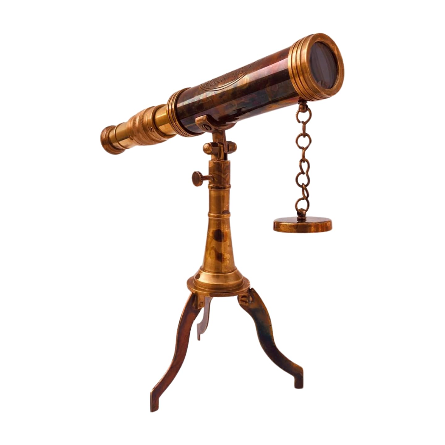 Vintage Brass Telescope 9