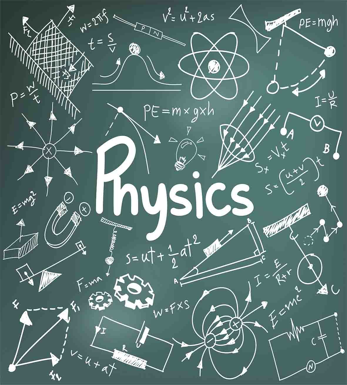Ambesonne Physics Science Duvet Cover Set - King Size 3-Piece Bedding with Mathematical Formula Design in Army Green & White | Perfect for Science Lovers, Classroom Decor, and Geek Chic Bedrooms