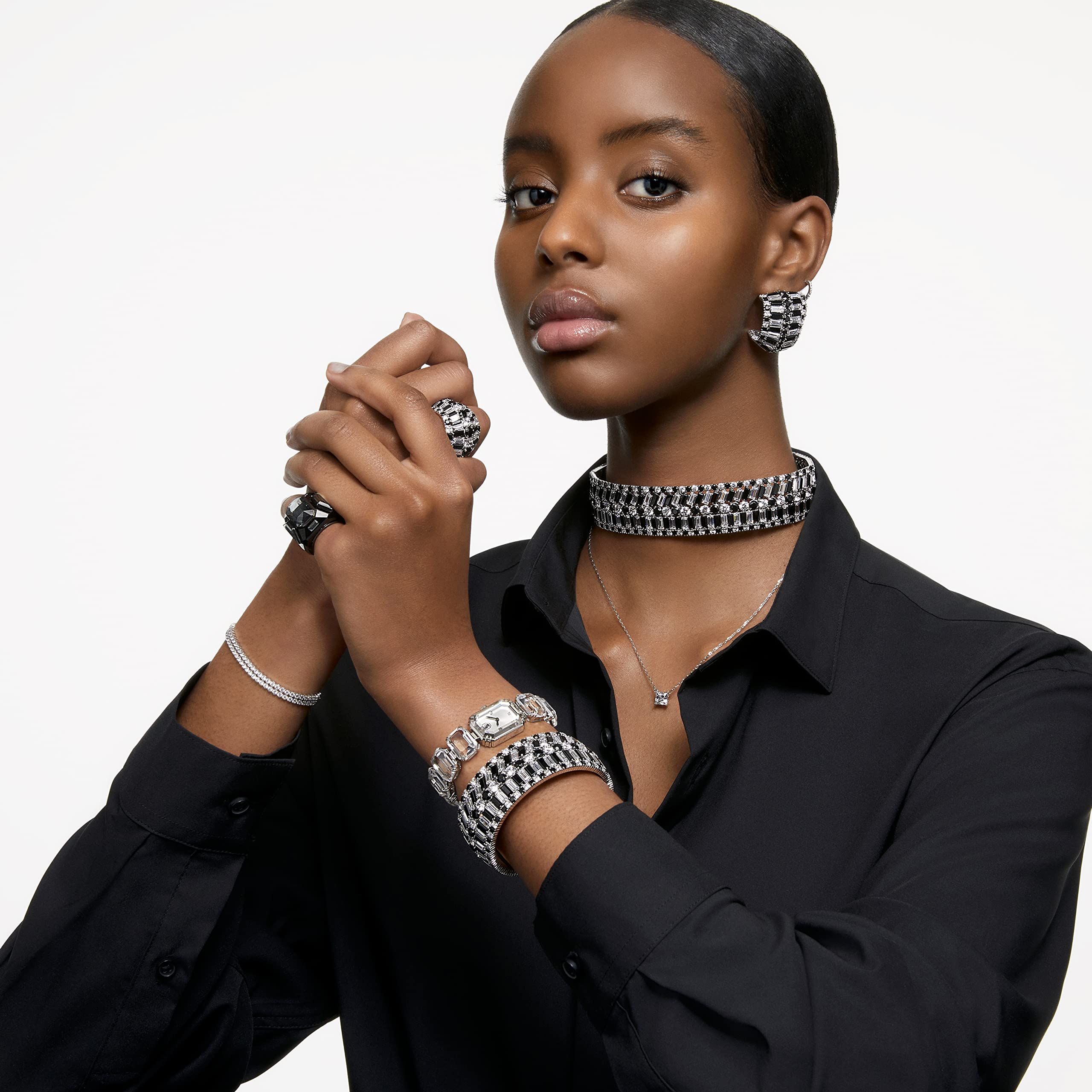 Swarovski Swiss Quartz Watch for Women - Luxury Crystal Timepiece Inspired by Millenia Collection | Perfect for Gifts, Weddings & Special Occasions