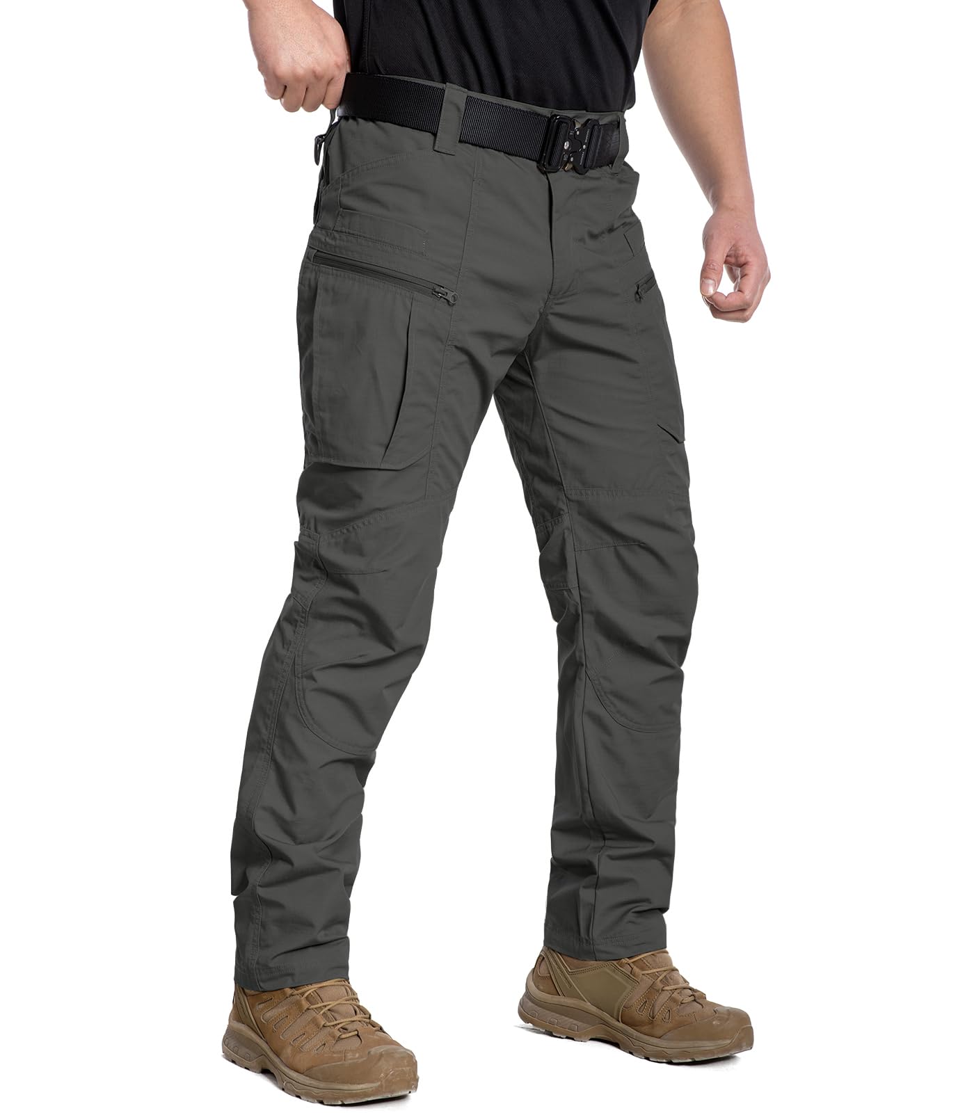 CARWORNIC Men's Lightweight Tactical Pants - Ripstop Military Cargo Pants for Outdoor Hiking, Work & Adventure - Water Resistant, Durable & Comfortable - Perfect for Camping, Hunting & Tactical Operations