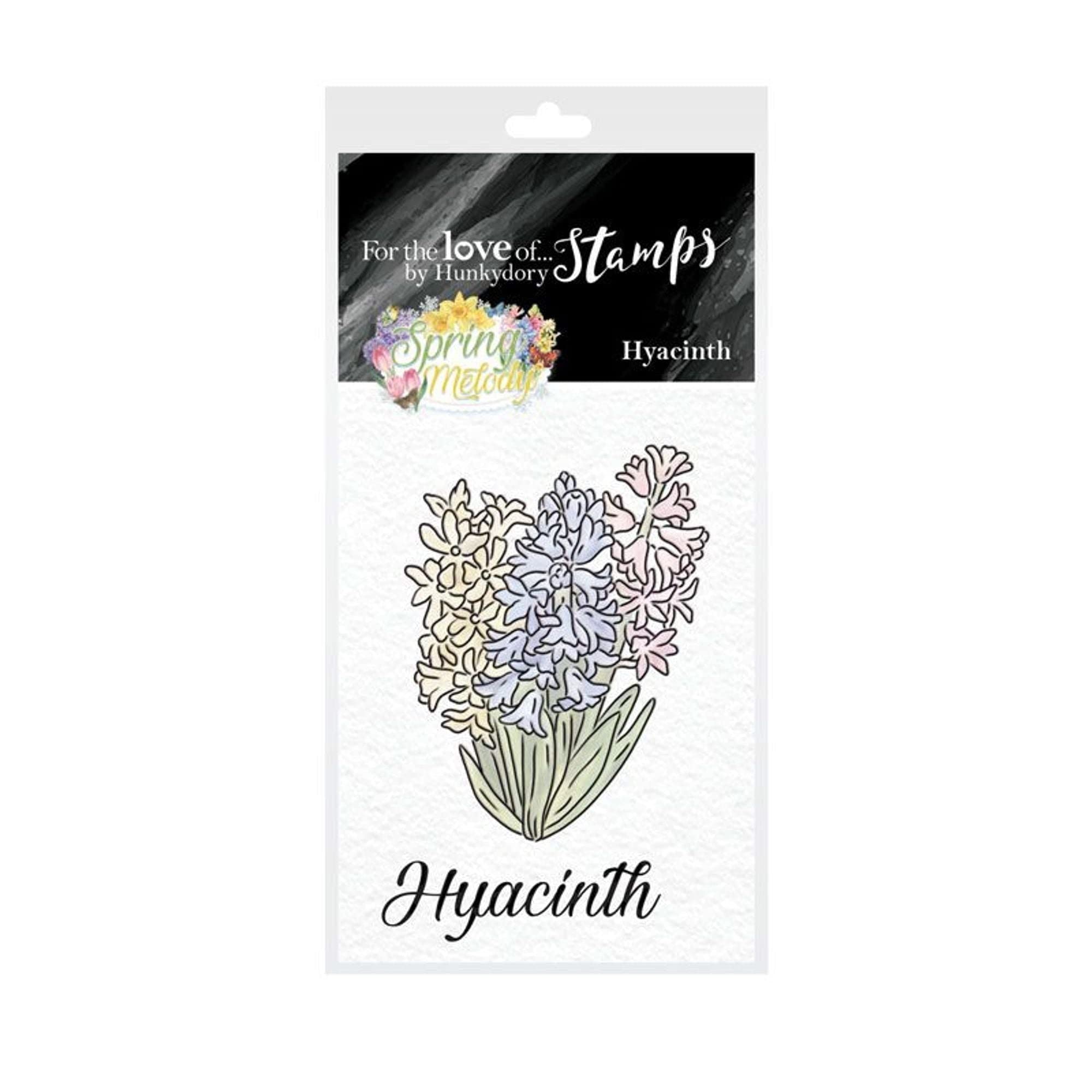 Hunkydory Crafts Mini Stamps - Hyacinth Floral Design for Card Making, Scrapbooking & DIY Projects - Perfect for Handmade Greeting Cards, Invitations & Crafting
