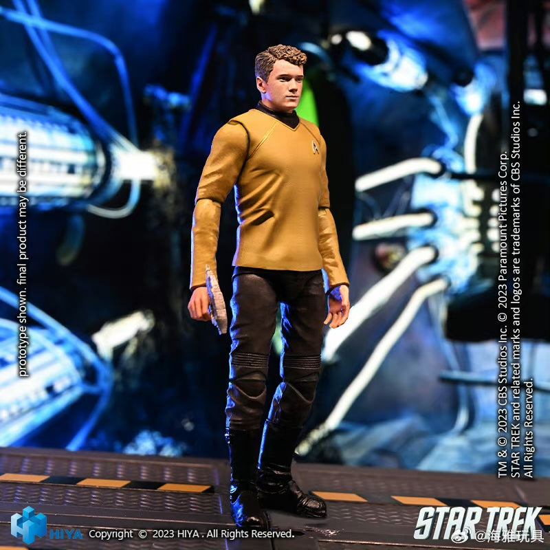 1/18 HIYA 4-Inch Action Figure - Exquisite Mini Series STAR TREK 2009 Chekov Collectible Toy for Display & Play | Perfect for Fans, Collectors & Sci-Fi Decor