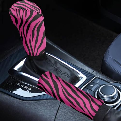 Pink Black Zebra Stripe