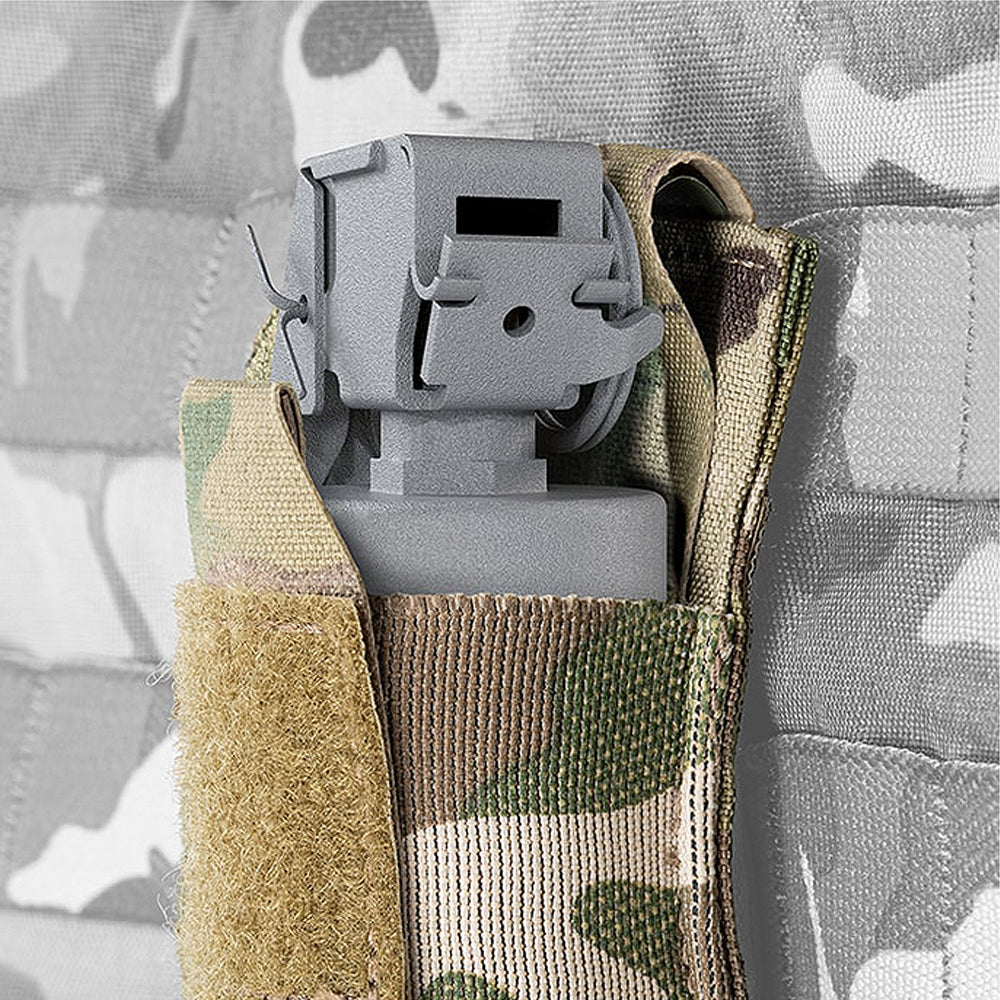Crye Precision FB/40mm Triple Pouch - Tactical Molle Utility Pouch for Grenades, Smoke Bombs & Accessories - Perfect for Military, Airsoft & Outdoor Adventures