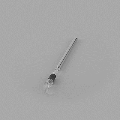 Premium Stainless Steel Wine Chiller Stick with Aerator and Pourer - 12.75