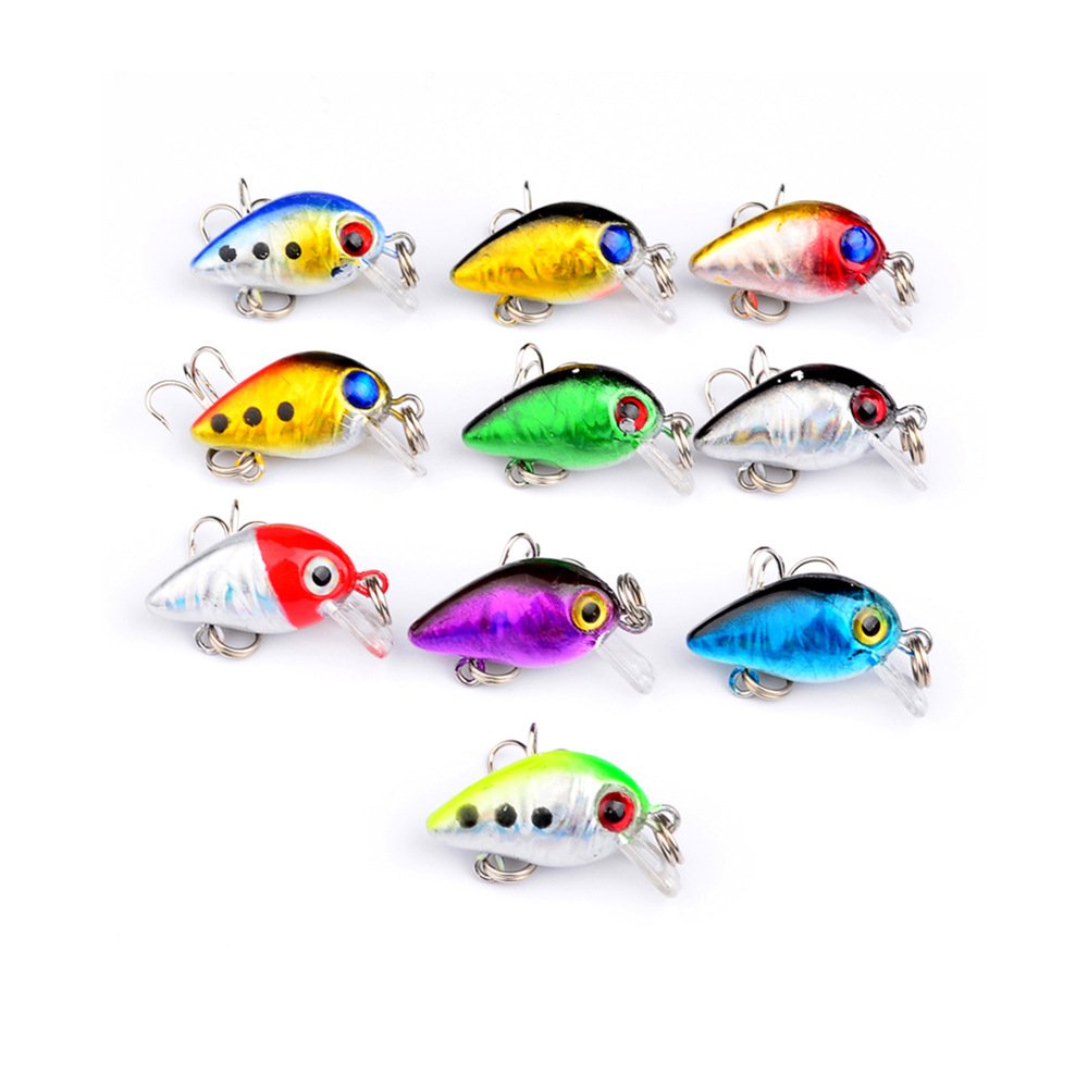 Premium Hard Bait Fishing Lures - 3D Eye Minnow VIB Lure with Treble Hooks | Popper Crankbait Jerkbait Sinking Lures for Bass, Trout, Walleye & Redfish | Ideal for Freshwater & Saltwater Fishing, Kayak Angling, and Professional Tournament Use