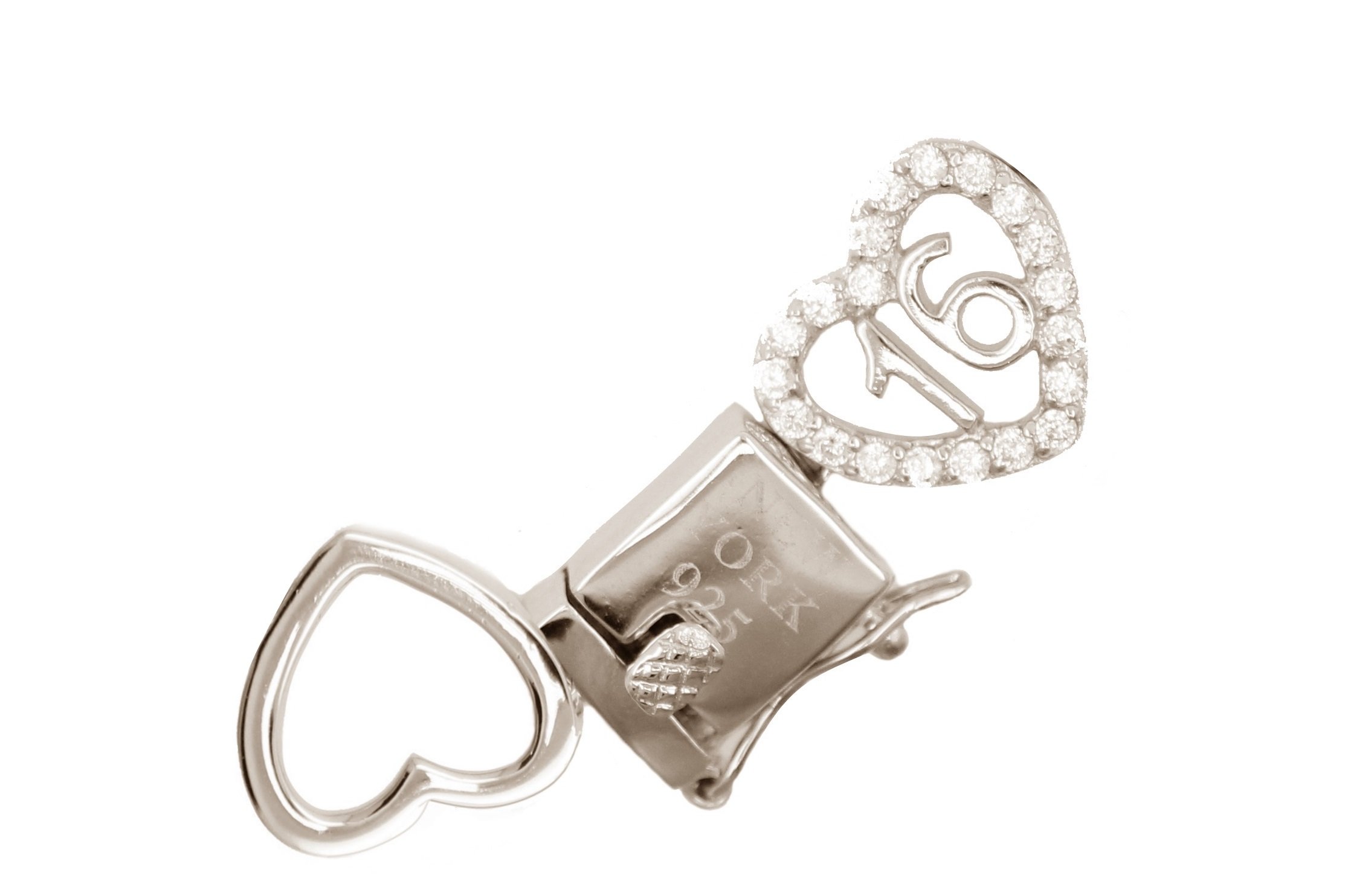 Sterling Silver Sweet 16 Dancing Hearts Bracelet - Elegant 925 Silver Charm Bracelet for Teens, Birthday Gifts for Girls, Sweet 16 Party Favors | Perfect for Quinceañera, Graduation, and Special Occasions