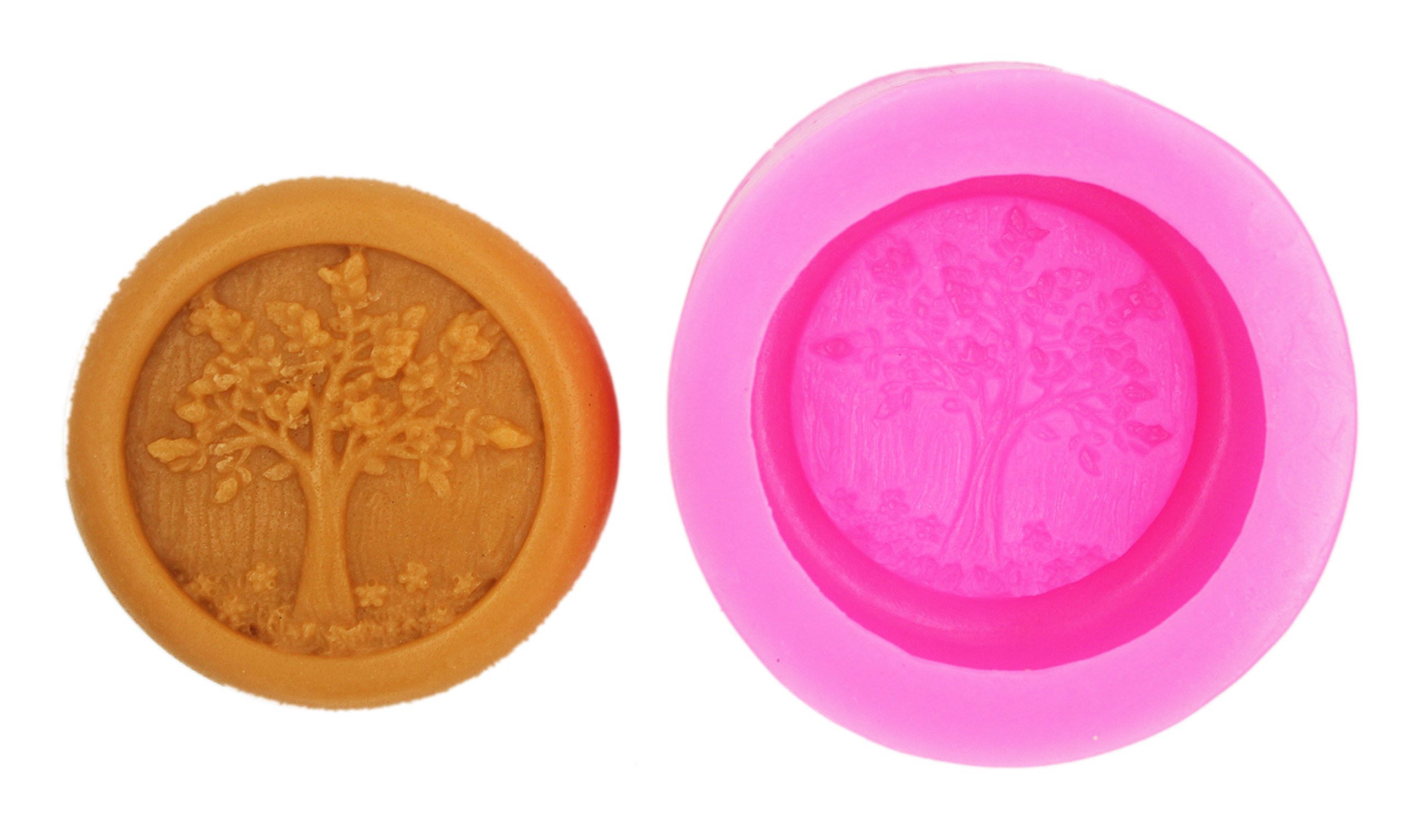 Premium Silicone Soap Molds for DIY Handmade Crafts - Life Tree Soap Mold (S424) - Perfect for Homemade Soap Making, Candle Making & Bath Bomb Creation