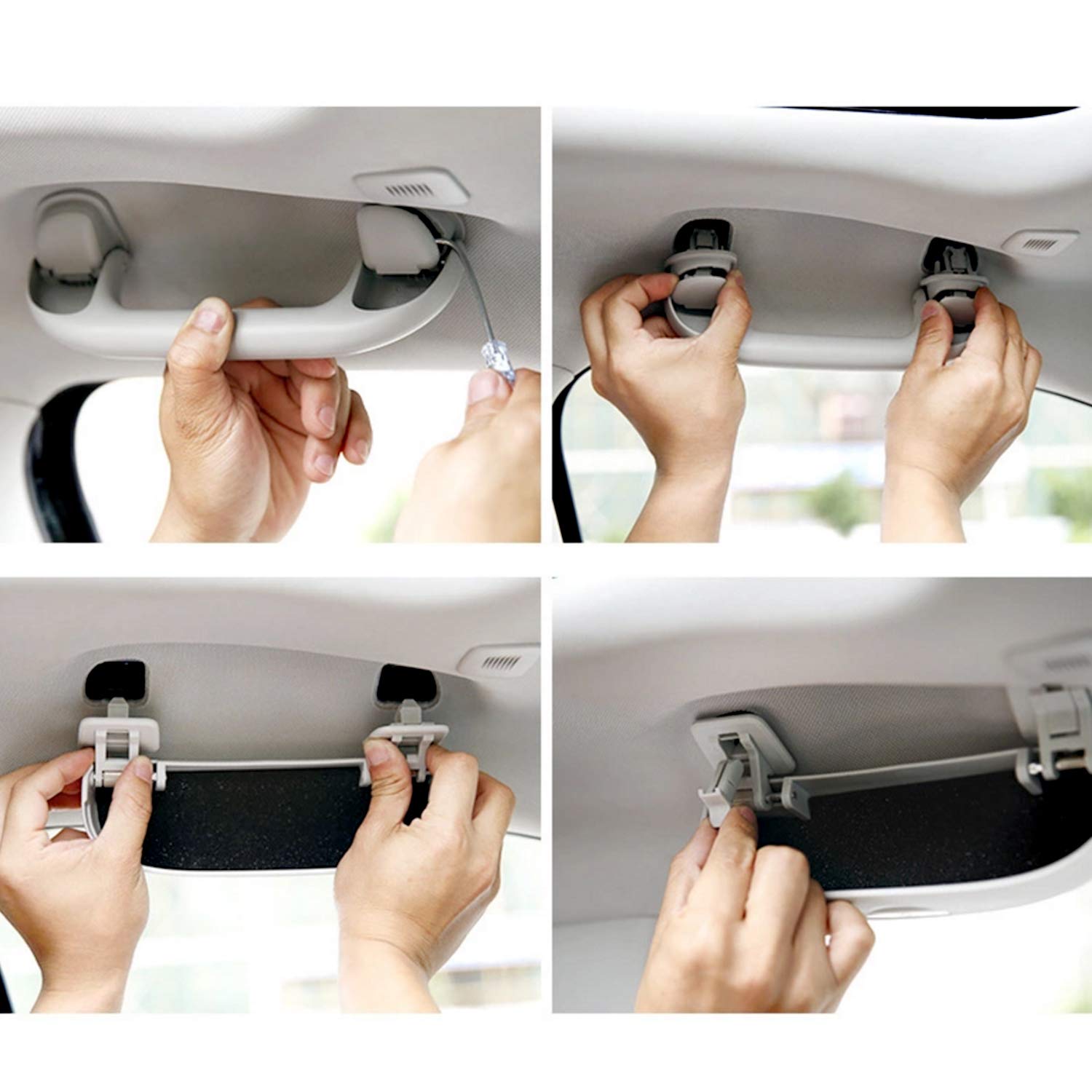 Premium Sunglasses Holder Case for Honda CR-V (2018-2025), HR-V (2016-2024), Accord (2018-2024), Civic (2016-2024) - Black Eyeglasses Storage Box | Interior Car Accessories | Perfect for Road Trips & Daily Commute