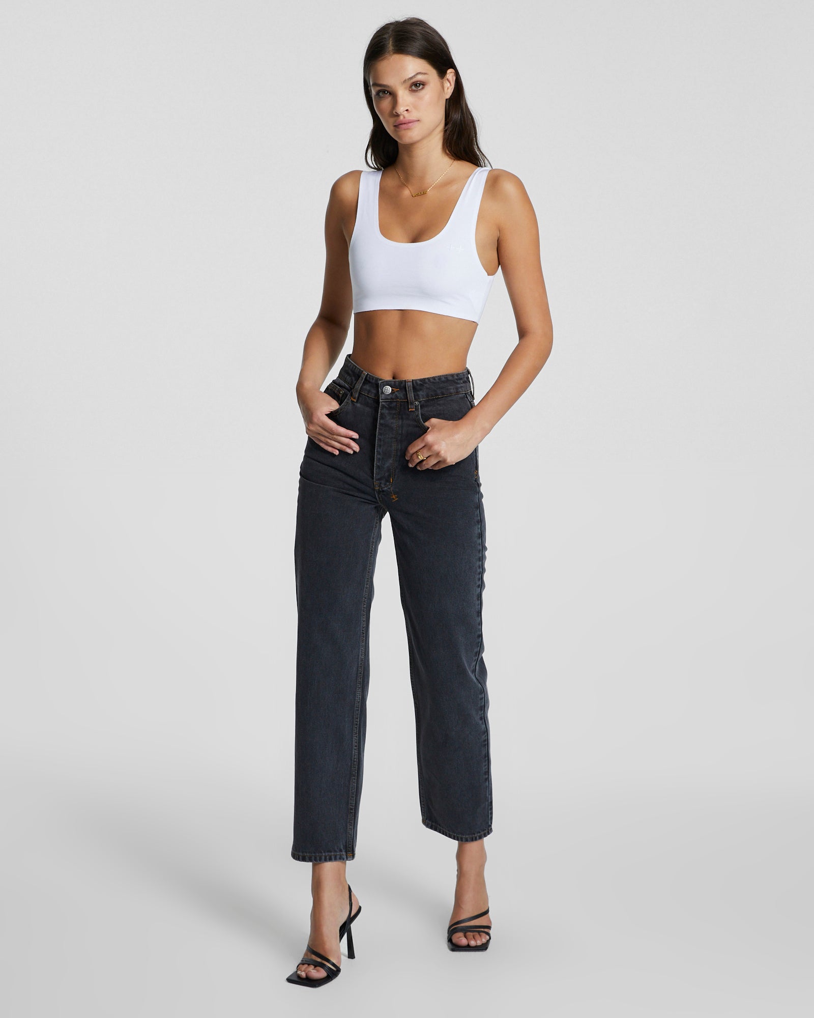 BODKON Women's White Crop Tank Top - Soft Stretchy Summer Casual Shirt for Yoga, Gym, and Streetwear Fashion