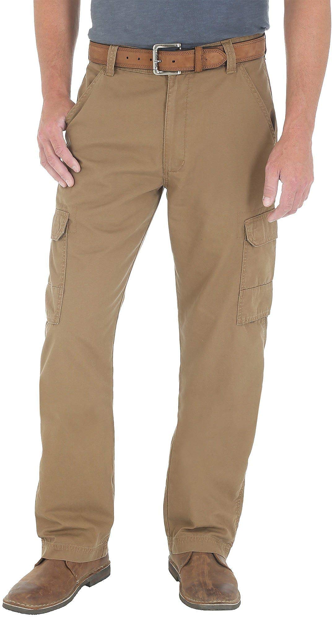 Wrangler Men's Ripstop Cargo Pants - Durable Outdoor Work Pants for Hiking, Camping & Construction | Comfortable Tactical Pants with Multiple Pockets