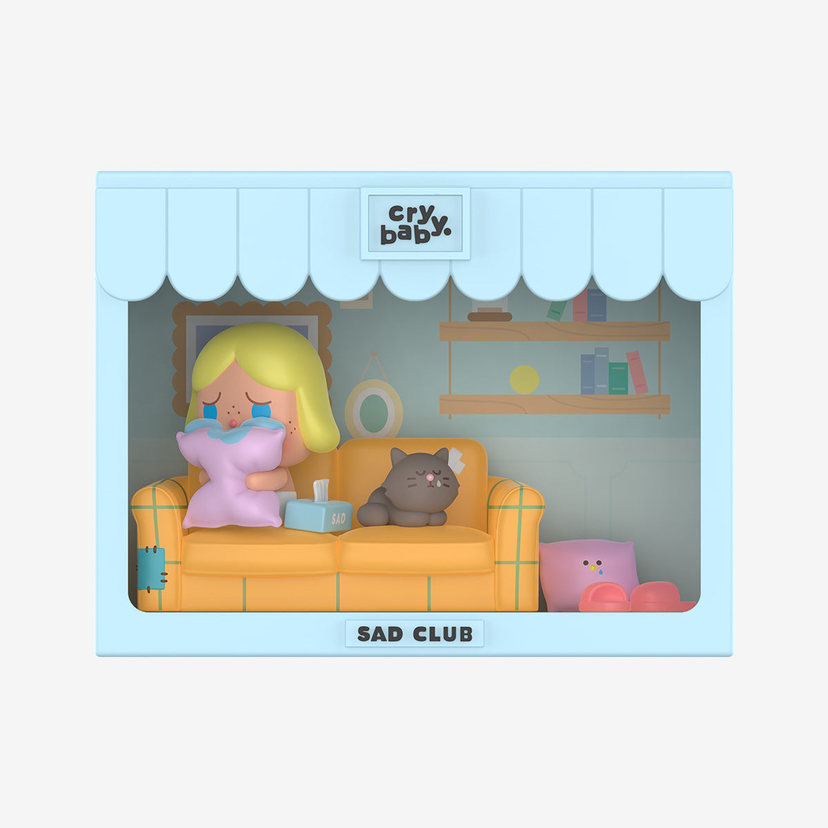 CryBaby Sad Club Series Scene Sets - Emo Punk Goth Aesthetic Room Decor for Teens & Adults - Perfect for Bedroom, Dorm, or Party Decorations