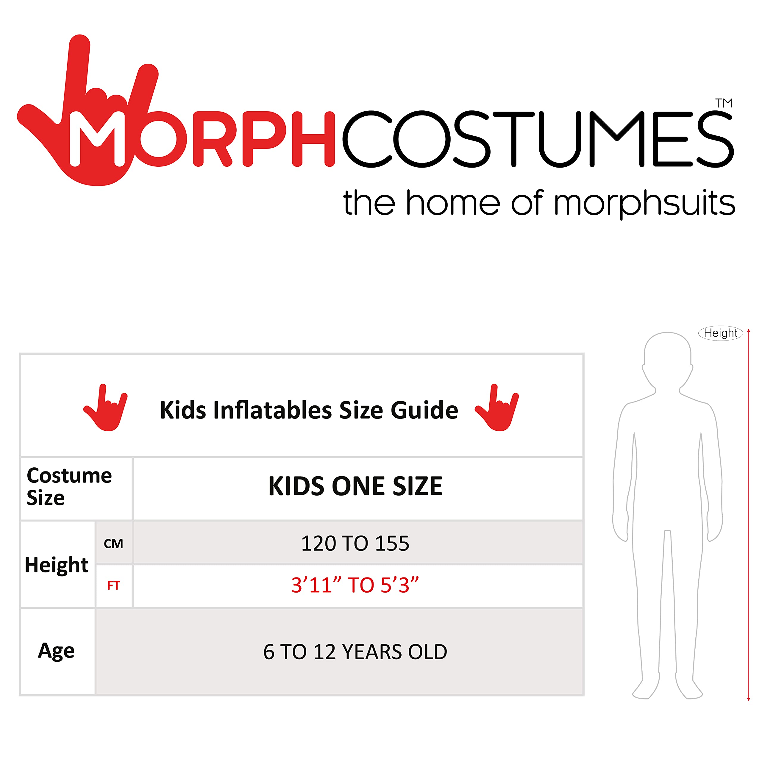 **Inflatable Sumo Costume for Boys - One Size Kids Sumo Wrestler Outfit for Halloween, Parties & Fun Events**