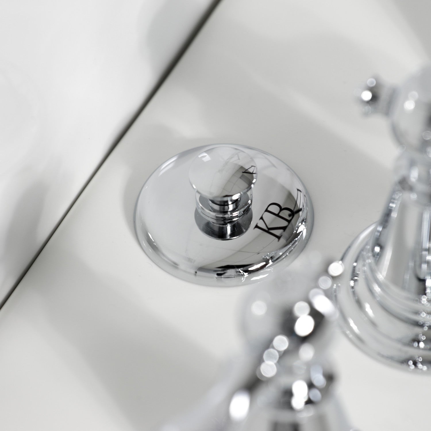 American Classic KB321ACL 3-Handle Deck Mount Vertical Spray Bidet Faucet with Brass Pop-Up Drain - Polished Chrome Finish for Bathroom & Toilet Upgrade | Perfect for Modern Homes & Luxury Bathrooms