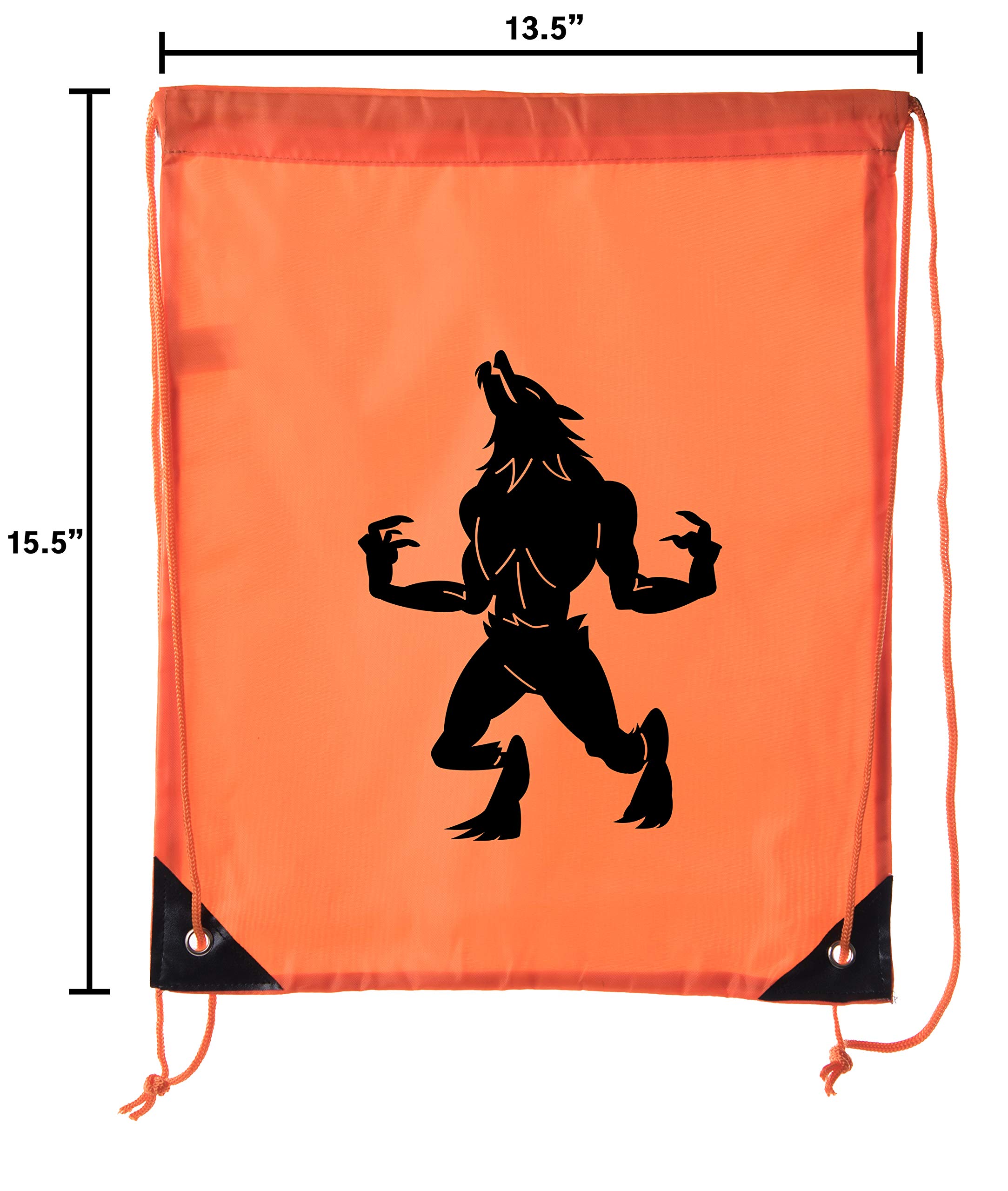 Werewolf Halloween Treat Bags - Spooky Drawstring Party Favors for Trick or Treat, Halloween Party Supplies & Goodie Bags for Kids & Adults