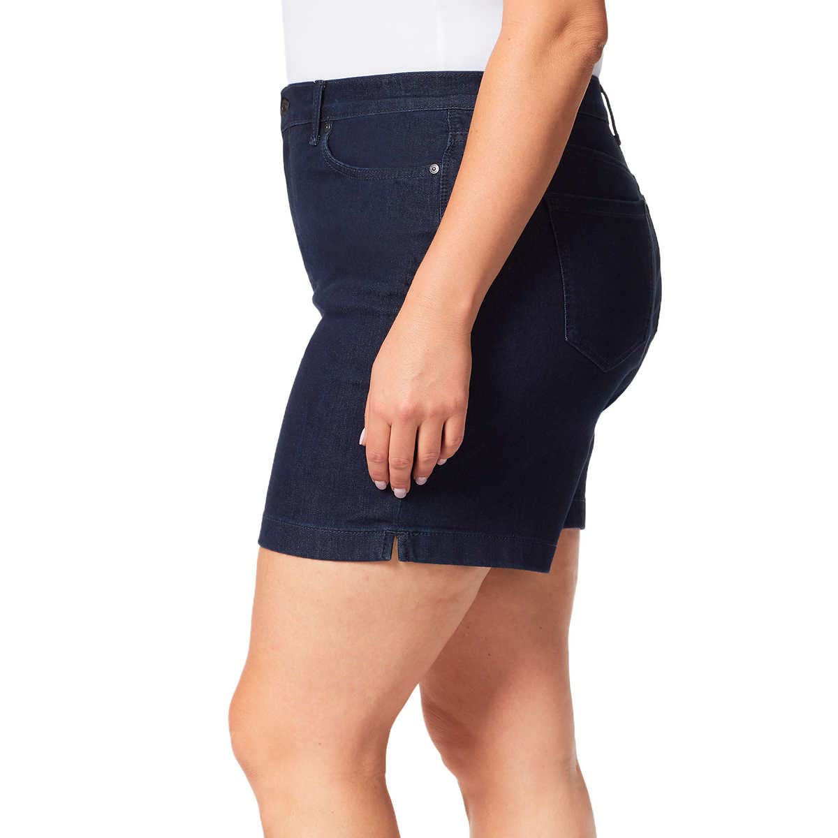 Gloria Vanderbilt Women's Amanda Denim Shorts - Classic Blue Size 18 | Casual Summer Outfits & Beach Wear