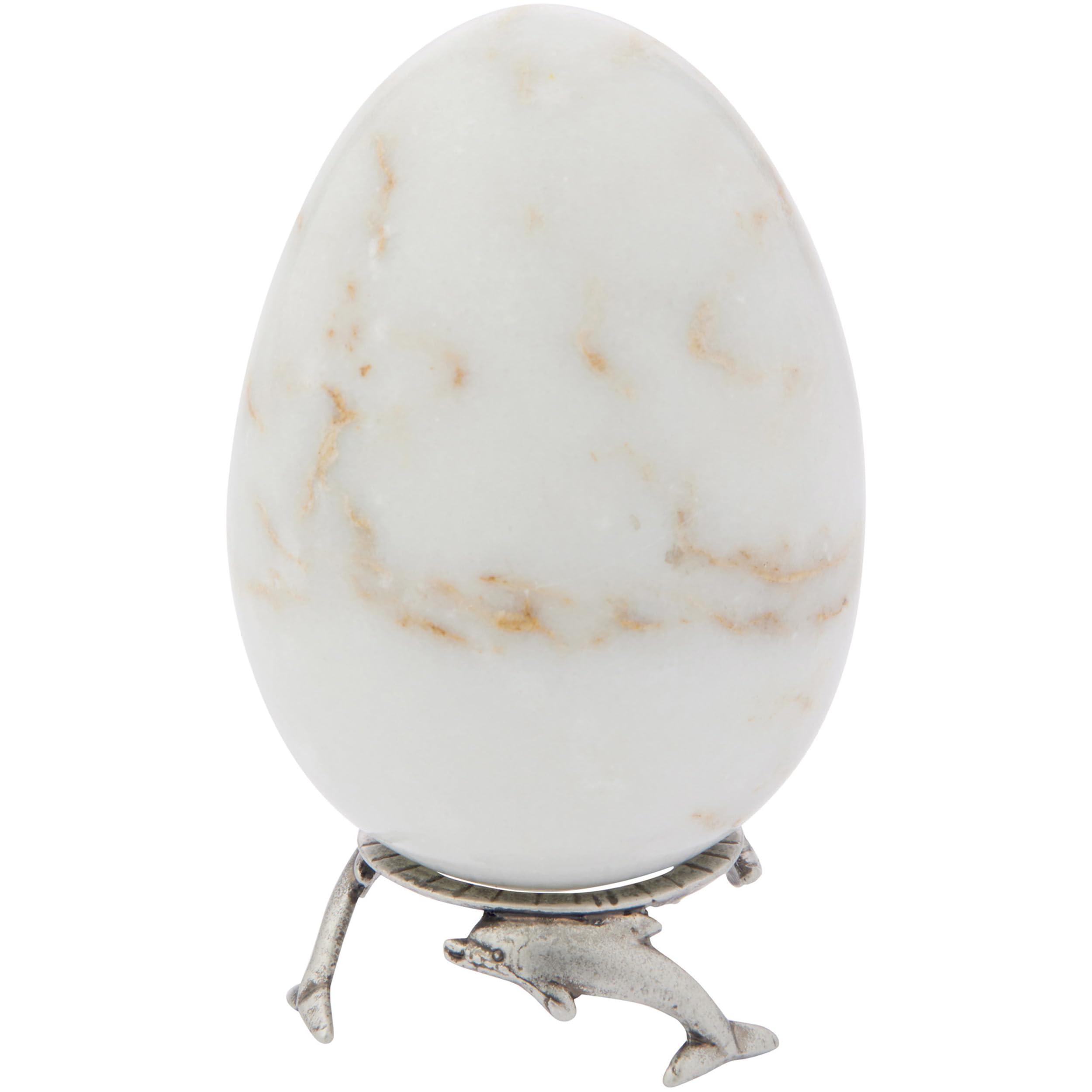 Bard's Pewter Egg Stand Holder with Dolphin Design - 0.875 Inch Diameter (Pack of 12) - Perfect for Hen Sized Eggs | Elegant Table Decor for Easter, Kitchen Display & Breakfast Serving