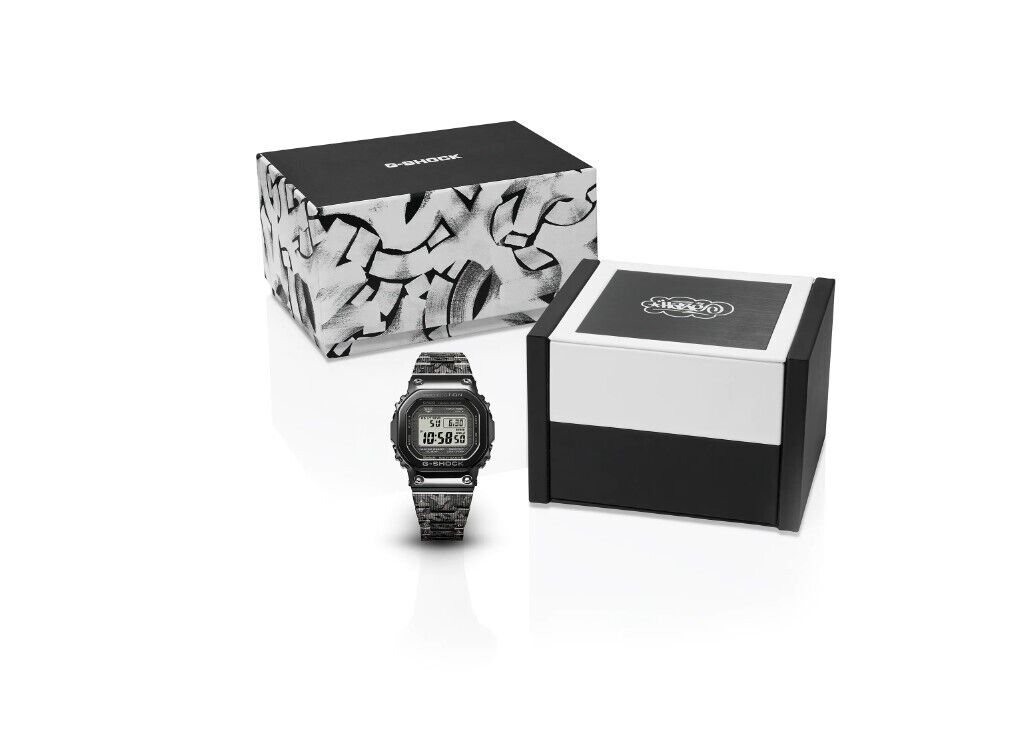 Casio G-Shock 40th Anniversary Limited Edition GMWB5000EH-1 Black Stainless Steel Men's Watch - Durable Digital Sports Watch for Outdoor Activities, Work & Everyday Wear
