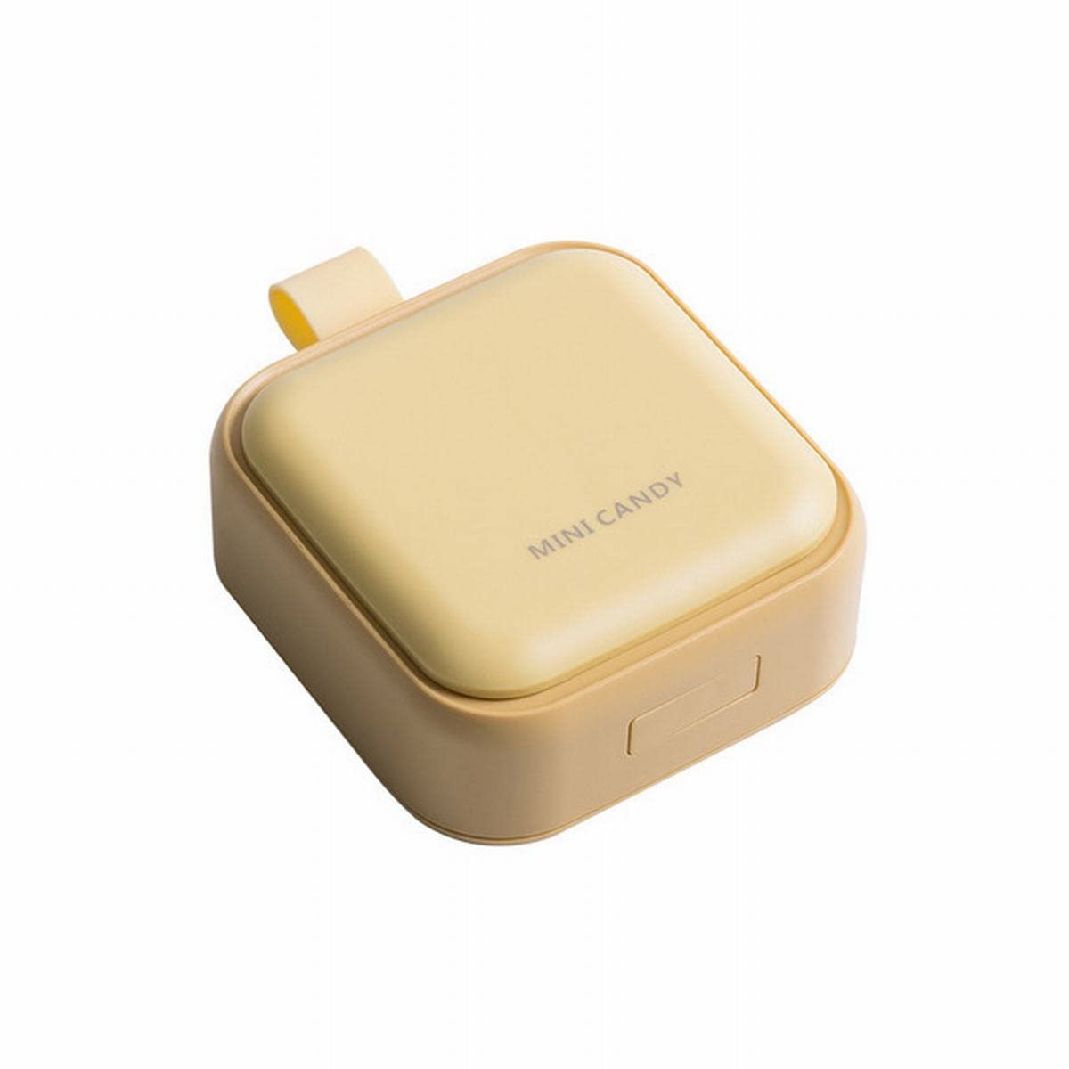 1PCS 4-Compartment Travel Pill Organizer Box - Portable Medicine Tablet Dispenser for Daily Use, Travel, and Work (Yellow)