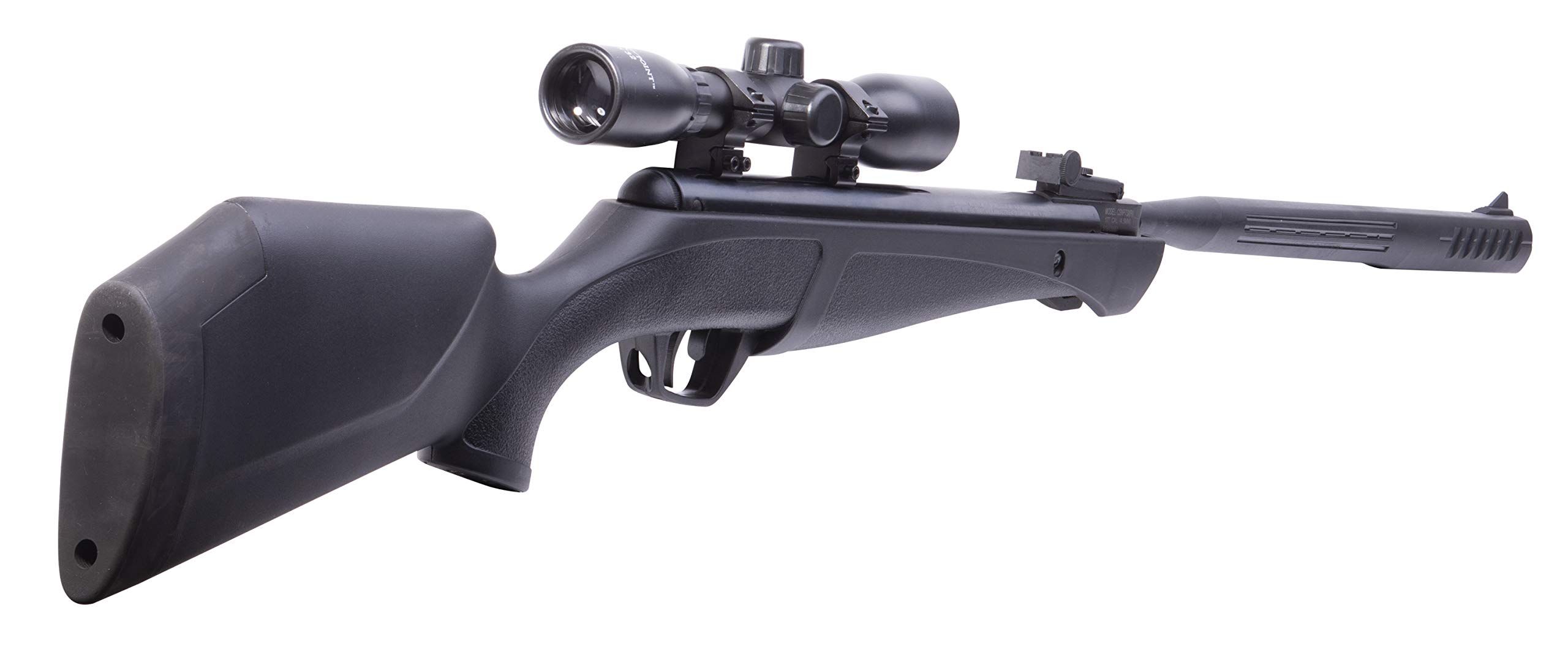 Crosman Shockwave NP QuietFire Air Rifle - .22 Caliber Break Barrel Pellet Gun with Noise Dampening Technology for Hunting & Target Shooting