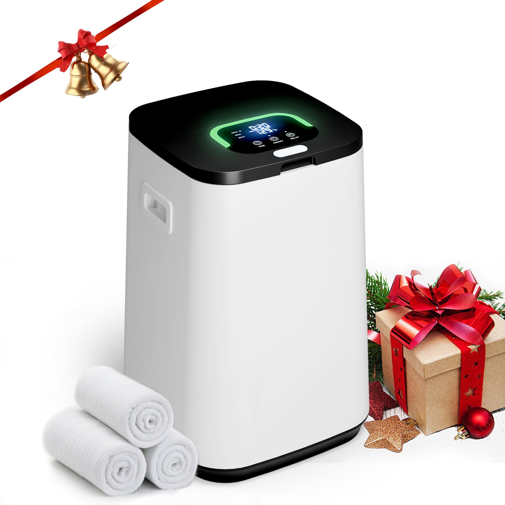 Premium 25L Electric Towel Warmer for Bathroom - Fast Heating with 24-Hour Timer & Child Safety Lock - Perfect for Warming Towels, Bathrobes & Blankets - Ideal Gift for Women - Home Spa & Luxury Bathroom Essential