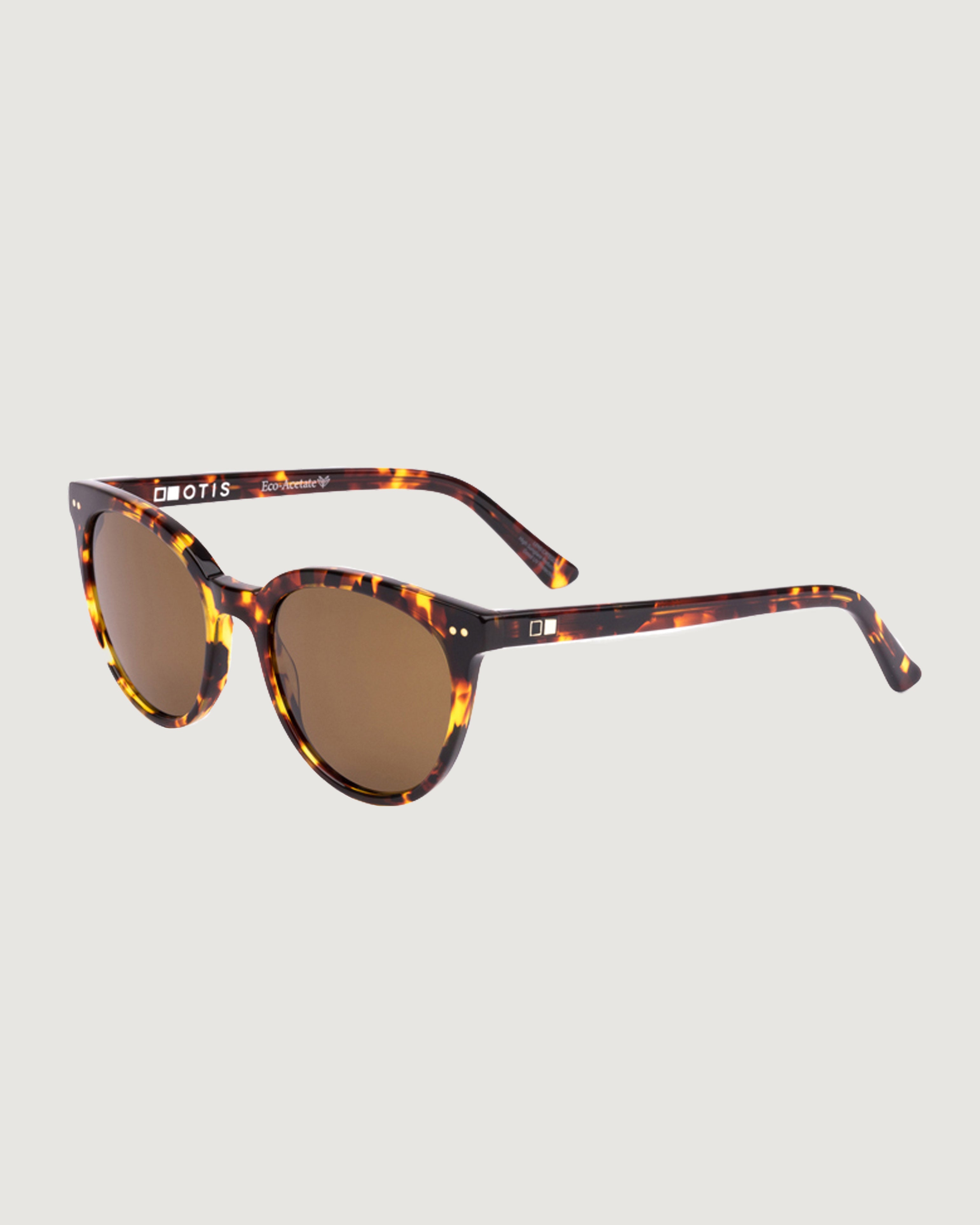 OTIS Jazmine Sunglasses - Eco Havana Sun - UV Protection Polarized Women's Fashion Shades for Beach, Driving & Outdoor Activities