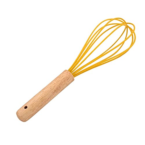 **10-Inch Manual Egg Beater with Silicone Handle - Handheld Whisk for Baking, Cooking, Mixing Eggs, Cream & Pastry Dough - Perfect Kitchen Gadget for Home Bakers & Chefs**    *(Use Cases: Ideal for whipping eggs, blending batter, mixing cream, preparing dough, and creating fluffy desserts in home kitchens or professional bakeries.)*