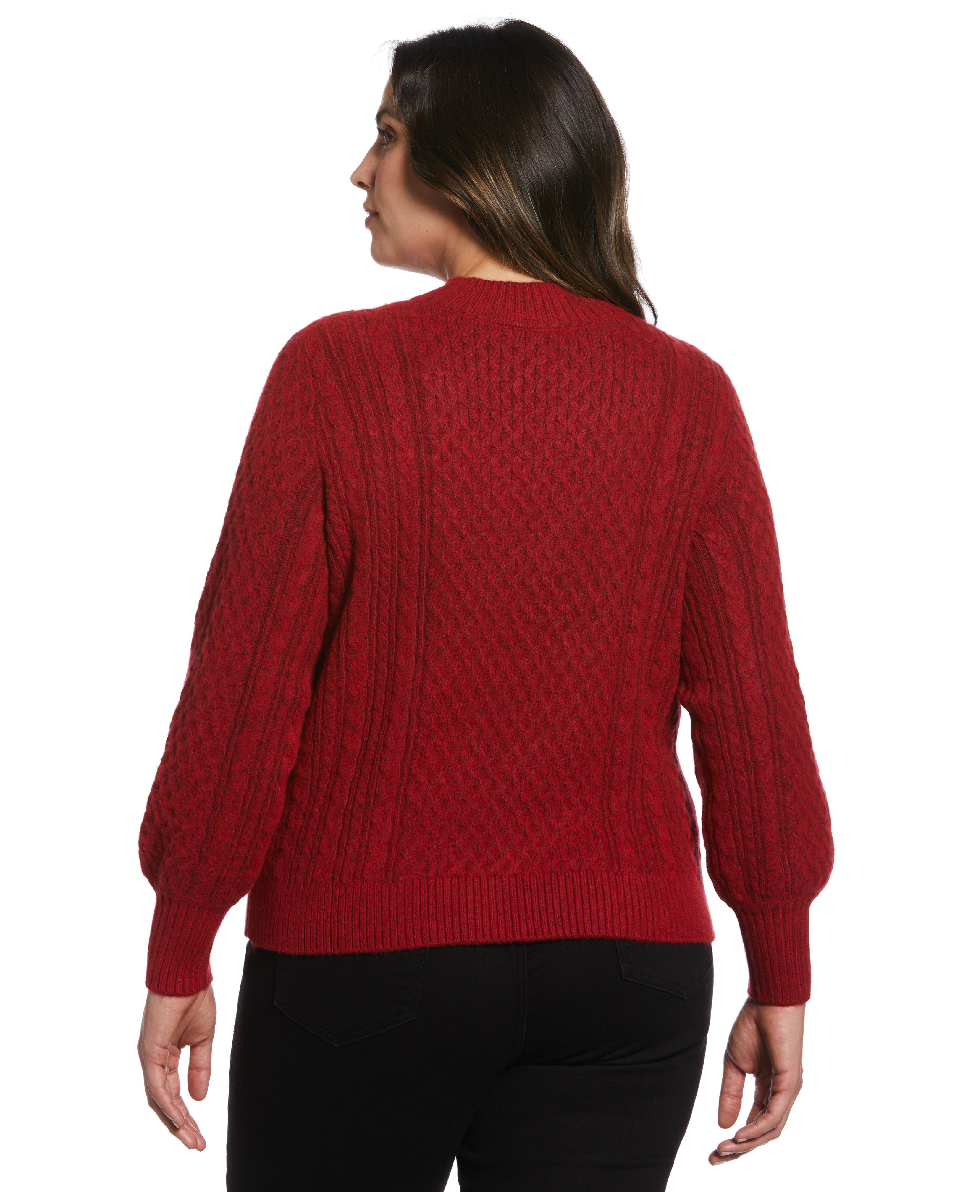 Plus Size Cable Knit Sweater for Women - Cozy Winter Pullover with Stylish Cut Out Design | Perfect for Holiday Parties & Casual Outfits