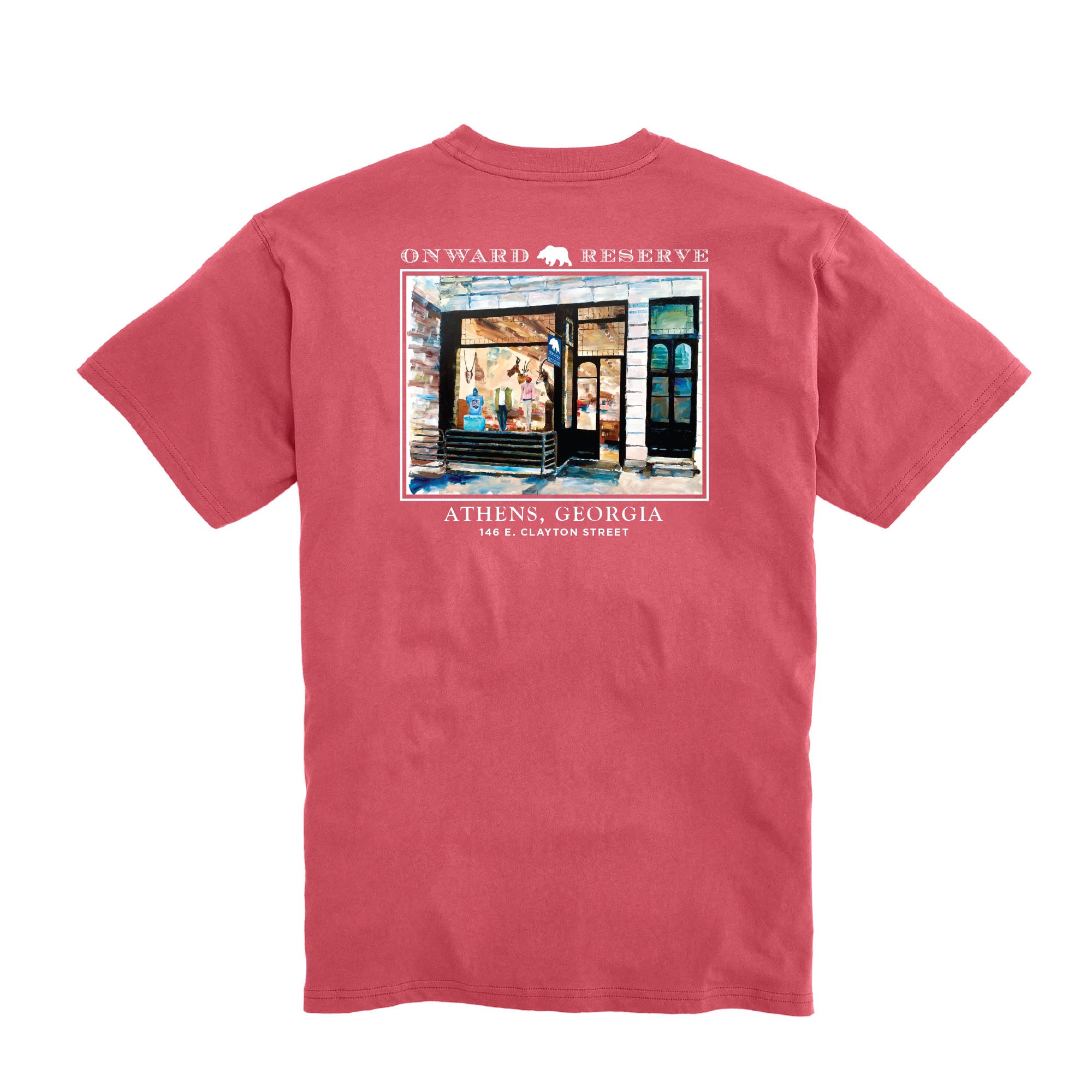 Lewis Athens Store Front Tee - Vintage Graphic T-Shirt for Men & Women | Casual Streetwear Fashion | Perfect for Daily Wear, Travel & Urban Outfits
