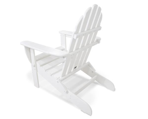 Polywood Classic Folding Adirondack Chair - Durable Outdoor Furniture for Patio, Poolside & Garden Relaxation - Weather-Resistant Recycled Plastic Material