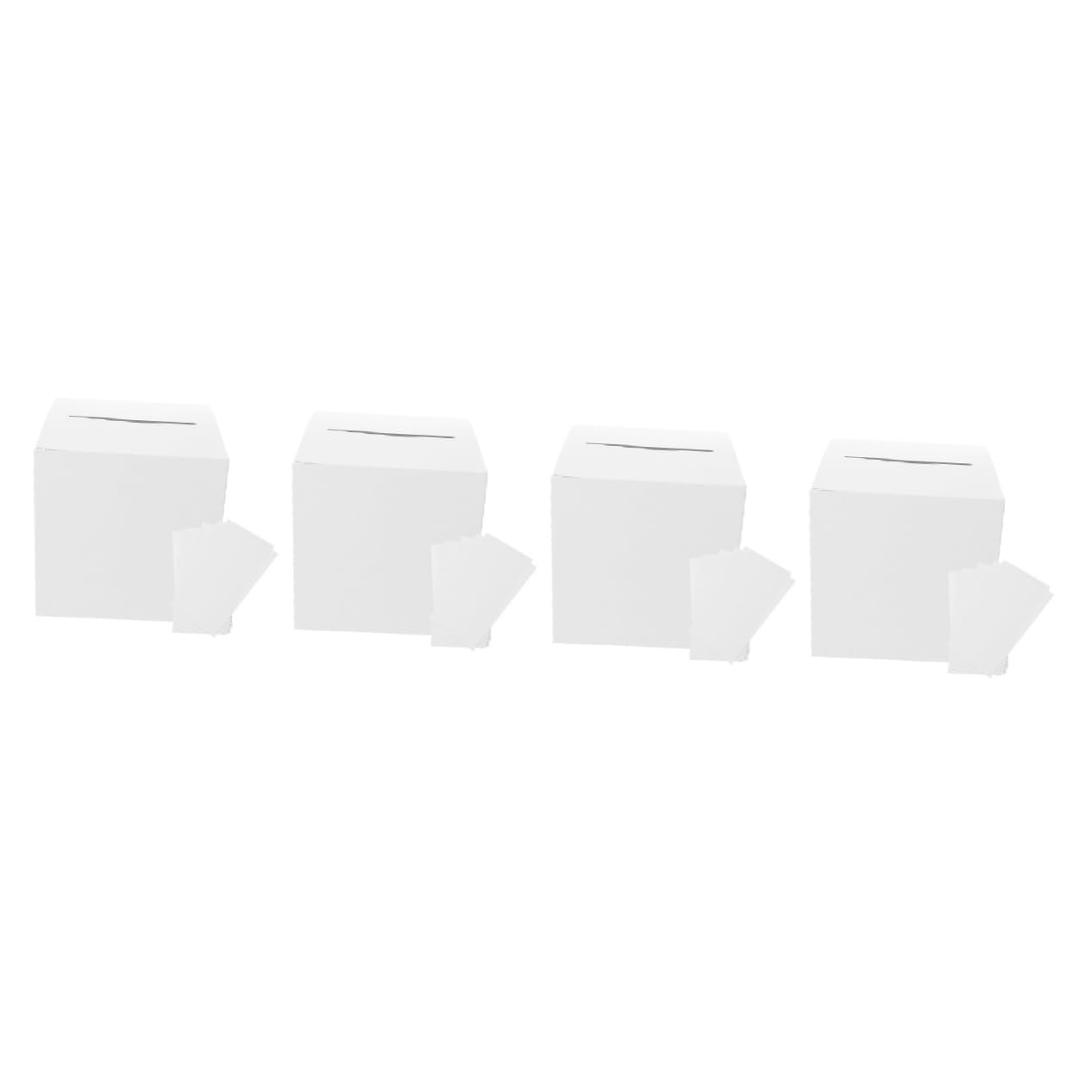 PRETYZOOM 4-Piece Wedding Wishing Well Keepsake Box Set - Elegant Money Holder for Wedding Cards & Gifts - Perfect for Bridal Showers, Receptions & Anniversary Celebrations
