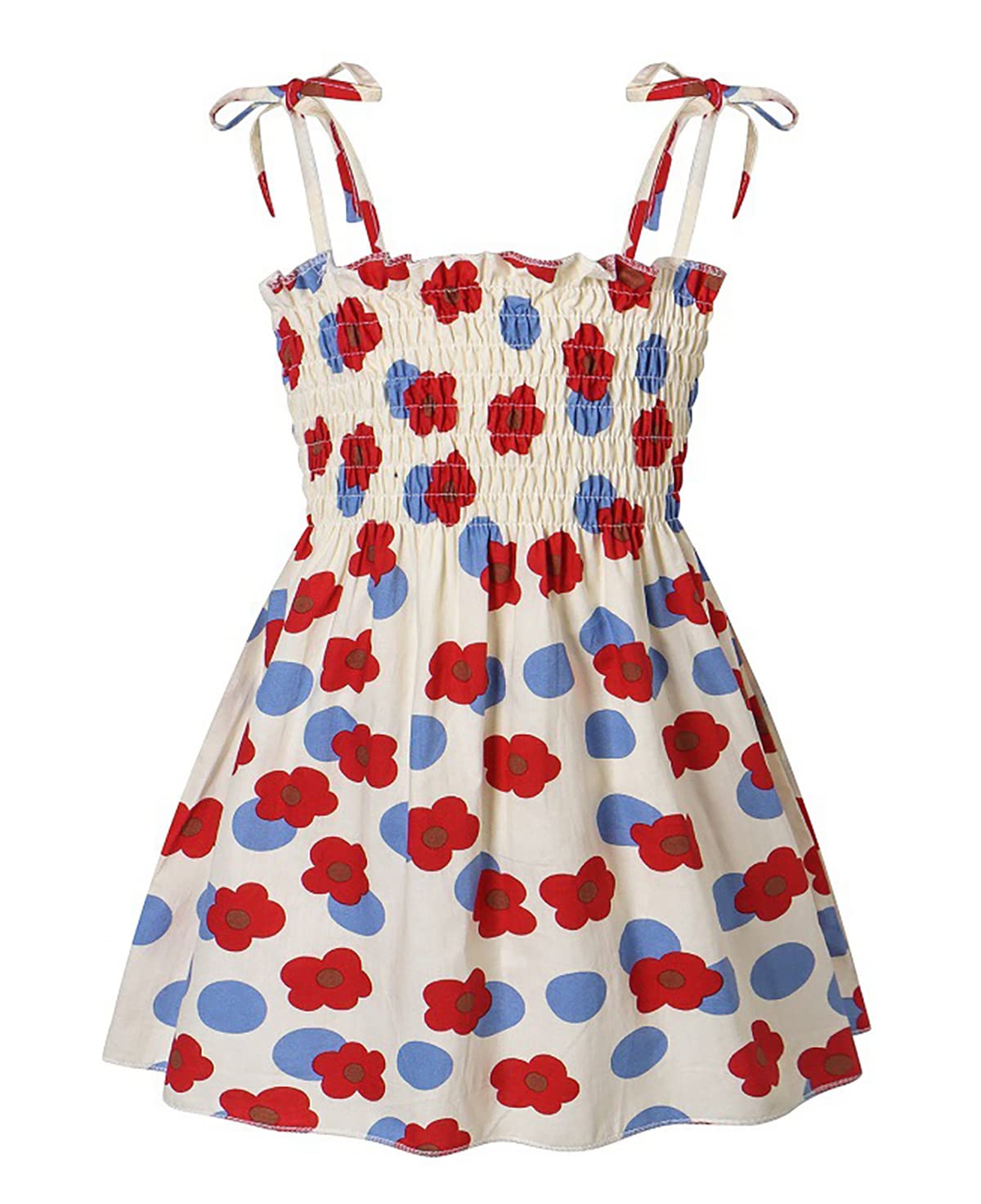 Toddler Baby Girl Floral Princess Sundress - Sleeveless Spaghetti Strap Summer Dress for Girls | Perfect for Beach, Birthday Parties & Outdoor Play