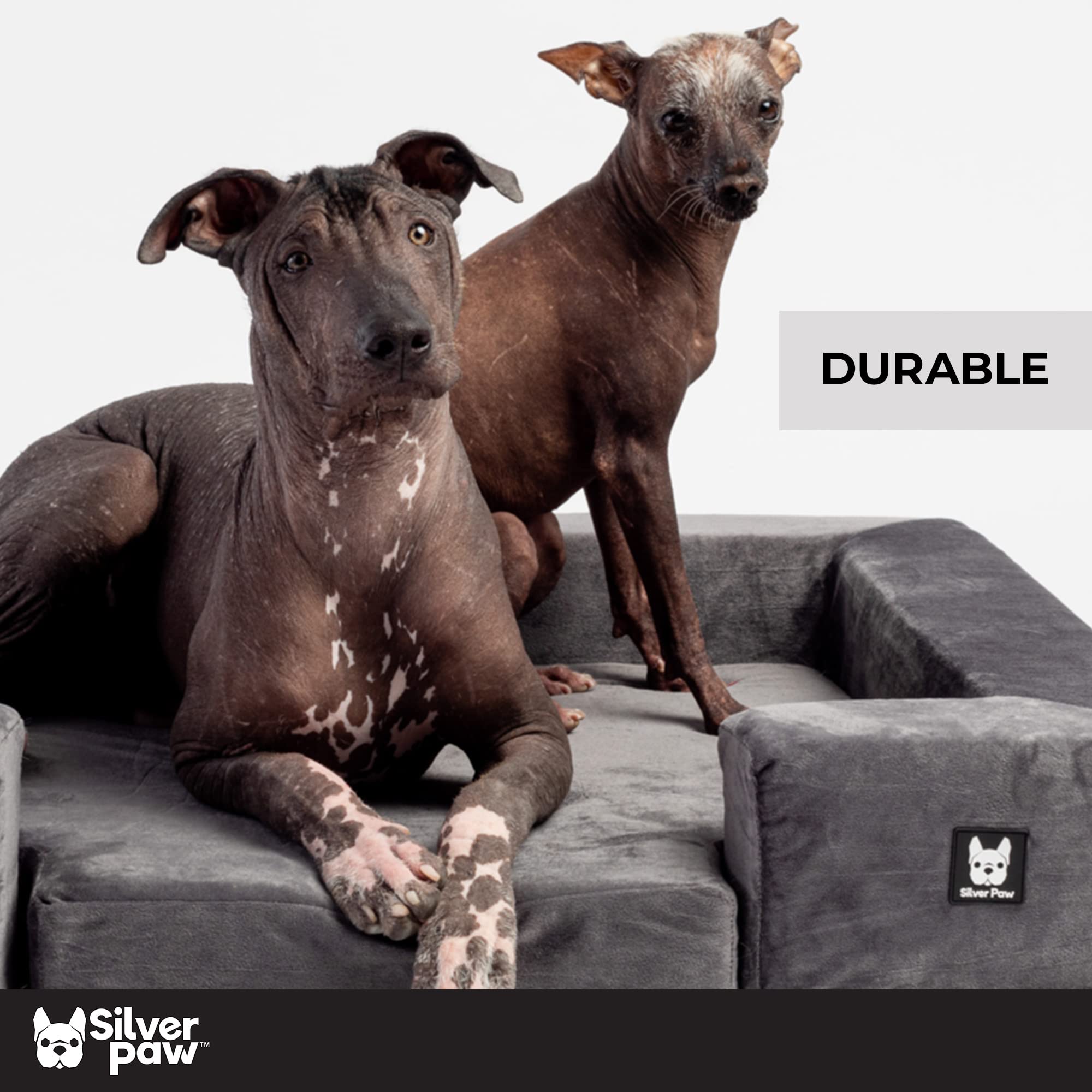 **Milo Dog Sofa Bed for Medium to Large Dogs – Washable Removable Cover, Plush Galaxy Velvet Fabric, Portable Duffle Bag – Perfect for Home, Travel & Crate Comfort**