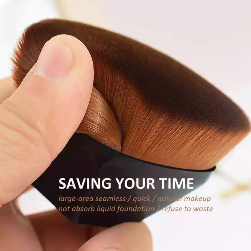 ATHA Hexagon Flat Top Kabuki Foundation Brush - Blending Liquid, Cream & Powder Makeup for Flawless Finish (Multicolor) | Perfect for Everyday Makeup & Professional Use