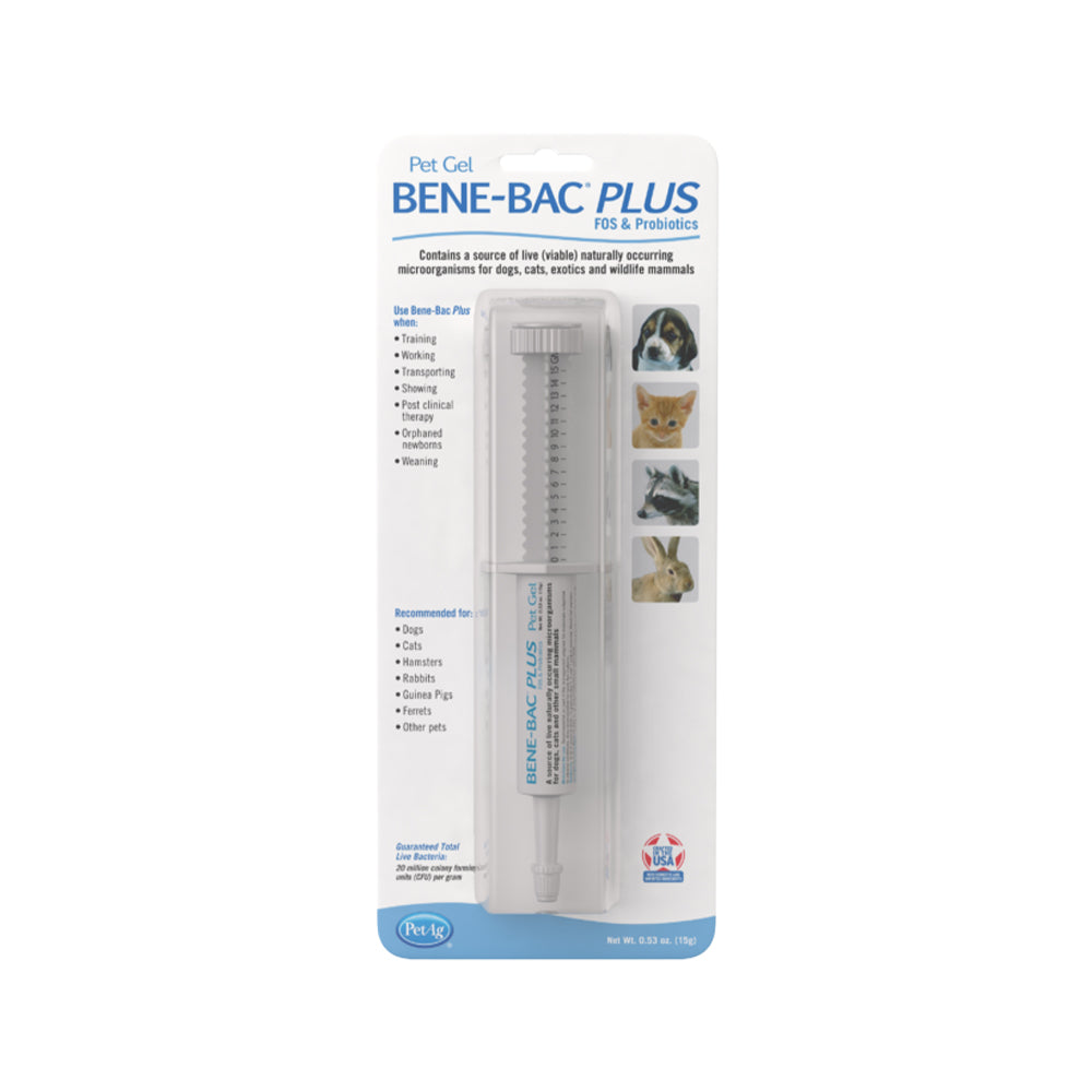 Bene Bac Plus Probiotic Pet Gel for Dogs & Cats - Supports Digestive Health & Immune System - Ideal for Travel, Stress & Antibiotic Recovery