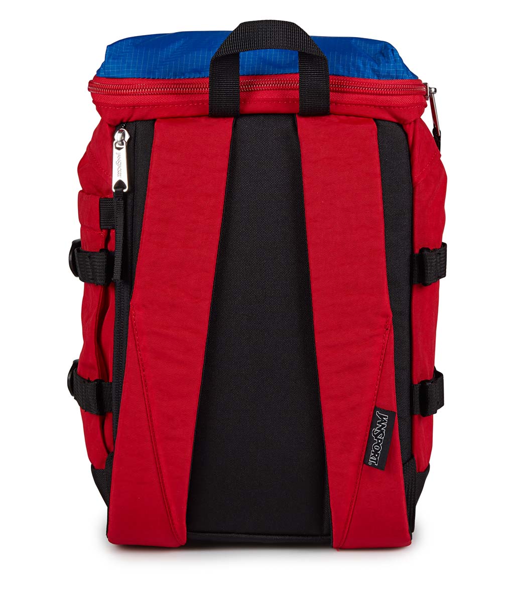 JanSport Mini Skip Backpack - Lightweight & Durable School Bag for Students, Travel & Everyday Use | Red Tape Design