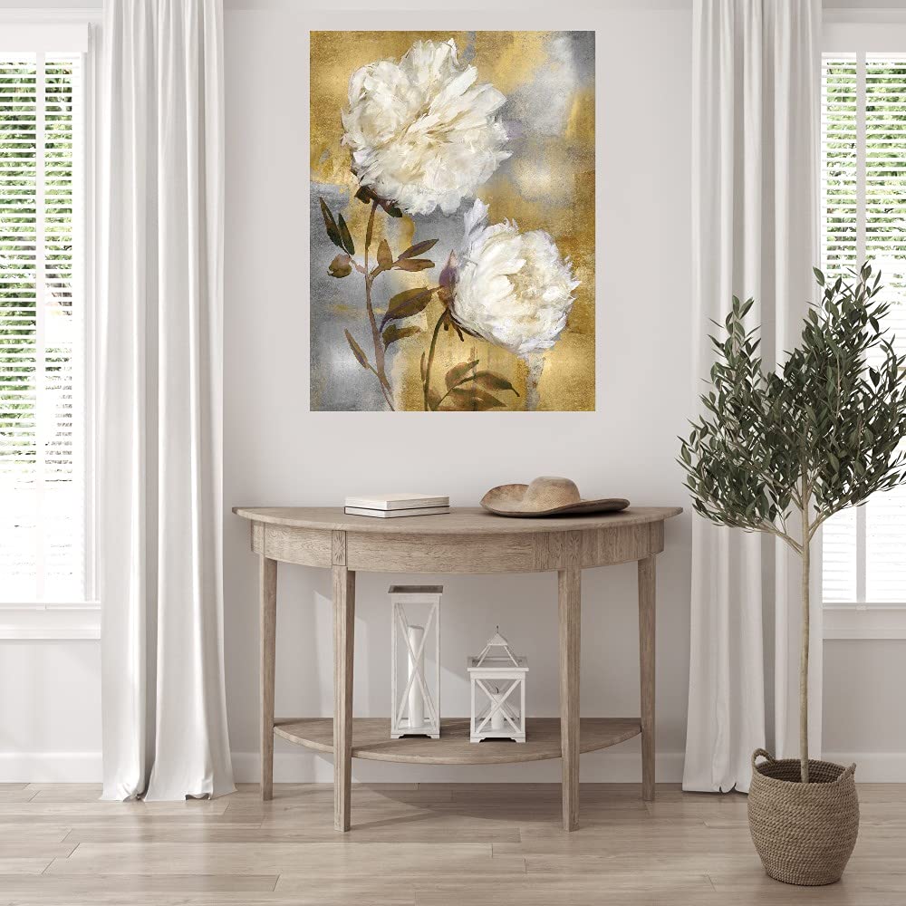 Tania Bello Shimmer Canvas Wall Art - 32x43 Inch Modern Abstract Painting for Living Room, Bedroom, Office & More - Ready to Hang Home Decor - Perfect for Contemporary Spaces & Gift Giving