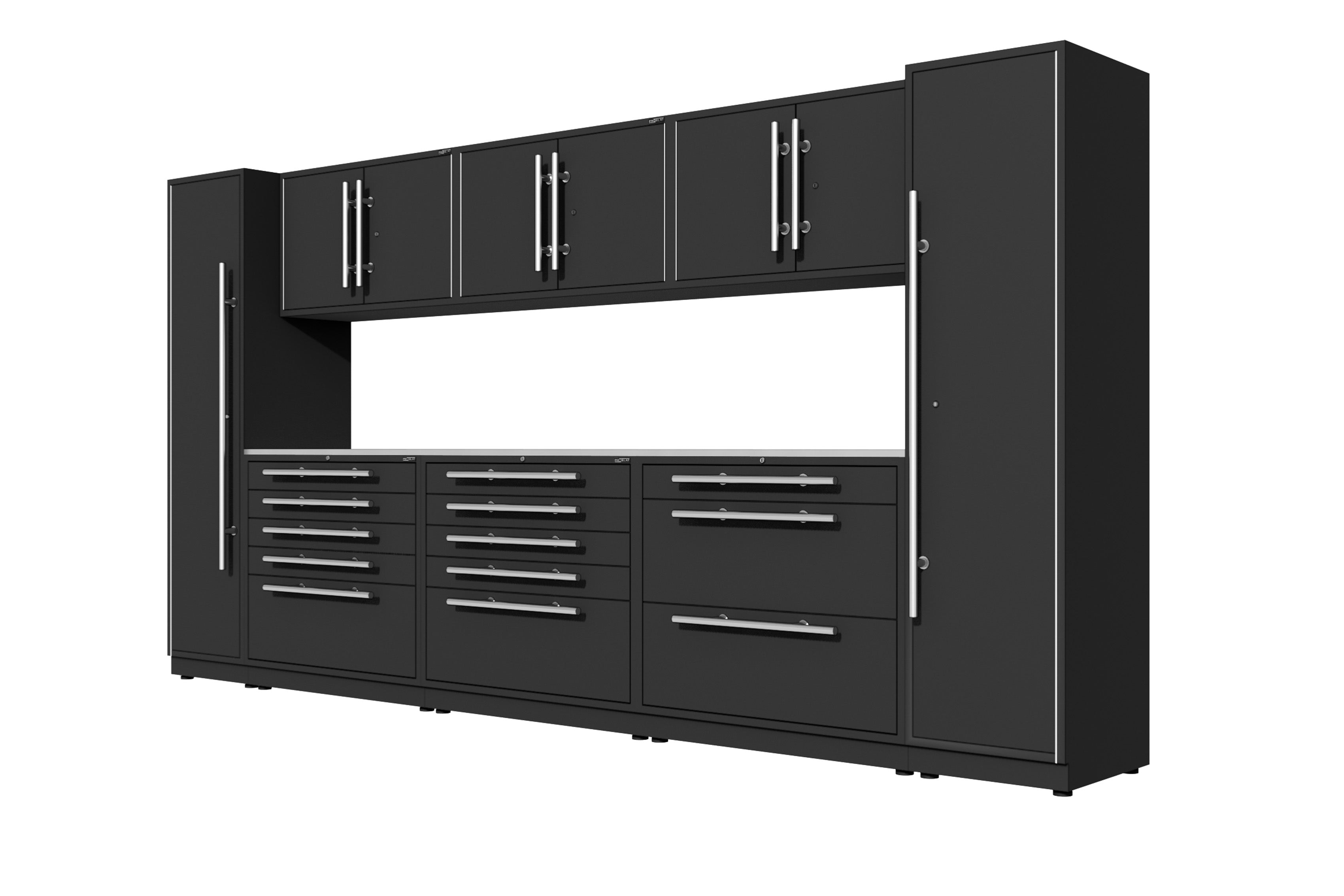 ProSlat LUX 160 Single Door Locker Preconfigured Array - Heavy Duty Garage Storage & Organization for Tools, Sports Gear & Home Essentials
