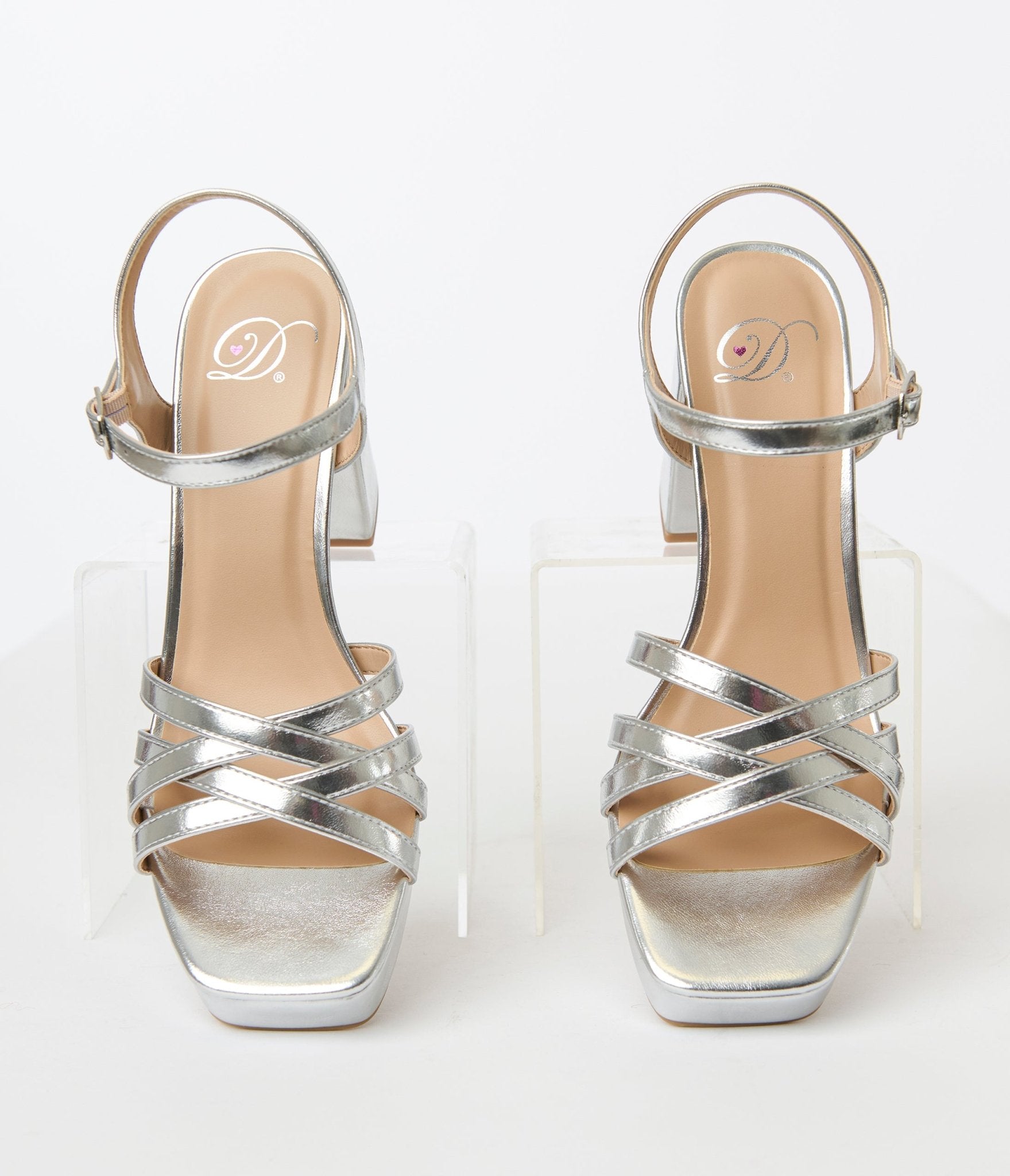 Stylish Silver Metallic Leatherette High Heels for Women - Perfect for Evening Parties, Weddings & Special Occasions