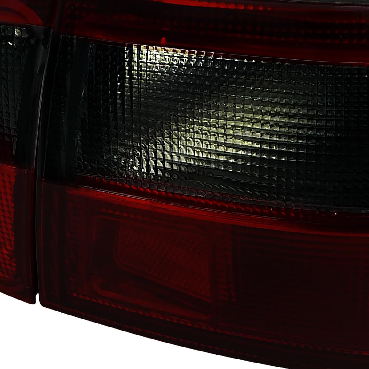 Spec-D Tuning Black Headlights with Amber Corner Lights & Red/Smoke Tail Lamps for 1992-1995 Honda Civic 4-Door Sedan (Left & Right Pair) - Upgrade Your Ride for Enhanced Night Visibility & Stylish Look