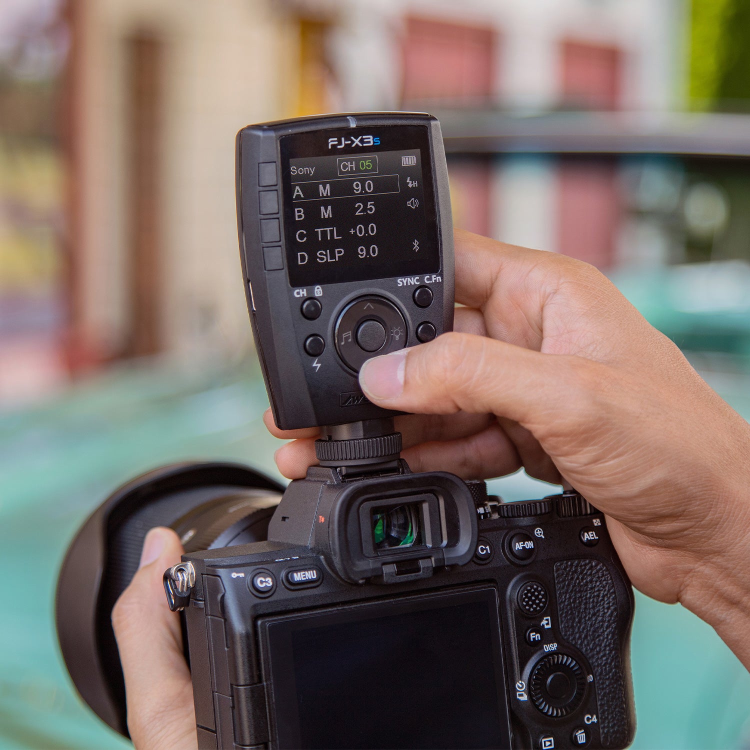 FJ X3 Wireless Flash Trigger for DSLR Cameras - High-Speed Sync Remote Control for Photography Studio, Outdoor & Event Shooting