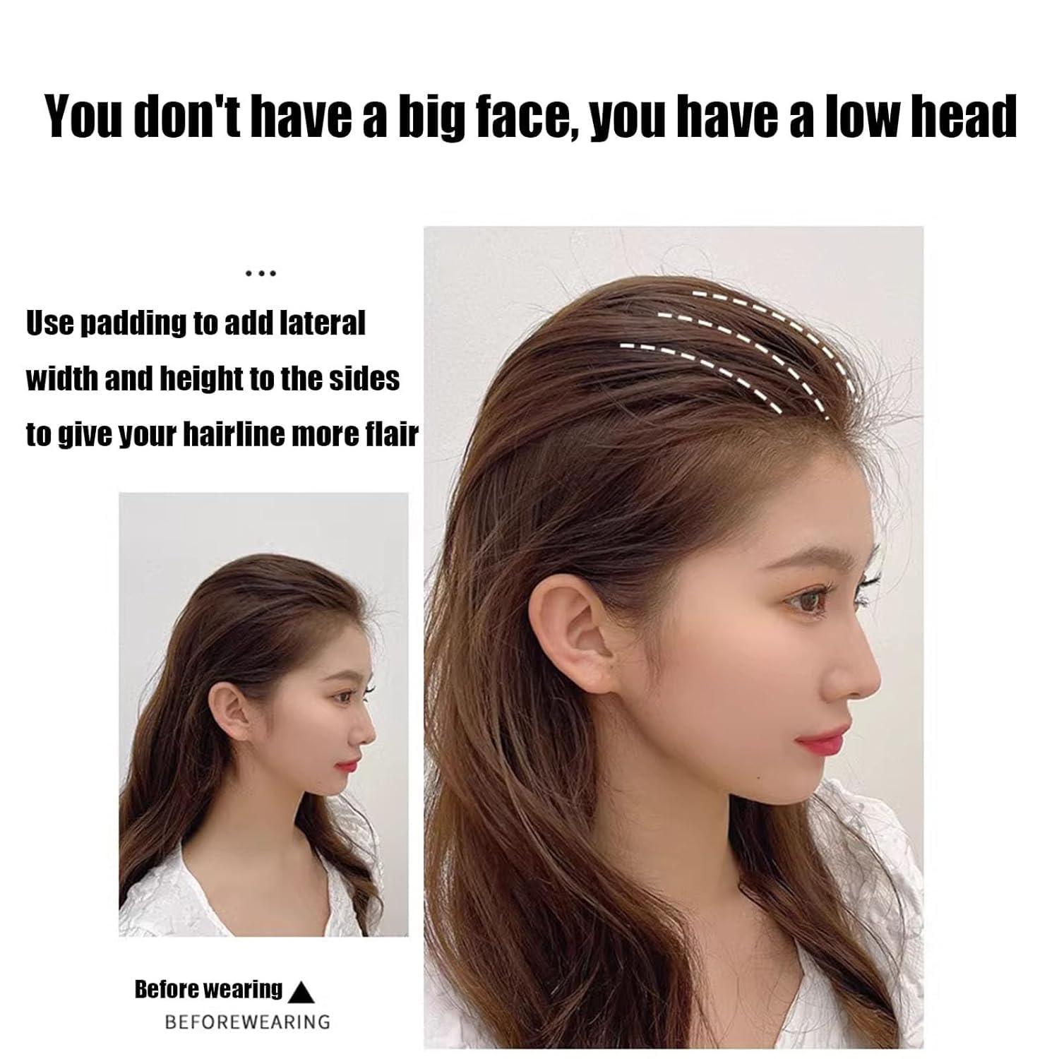 Invisible Fluffy Hair Pad for Volume & Styling - Blonde & Black Hair Extensions for Princess Look | Perfect for Weddings, Parties & Daily Hairstyling