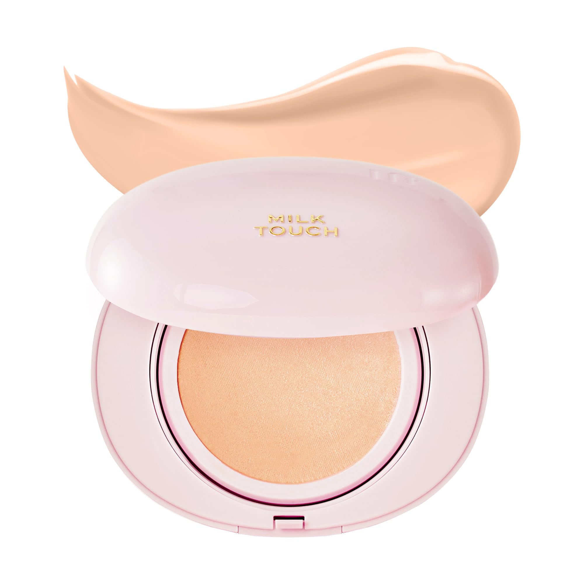 Milktouch Cushion Foundation SPF 30 - 24H Flawless Matte Finish, Hydrating Korean BB Cream with Skincare Benefits, No Oxidation & Non-Creasing - Natural Beige (21N) | Perfect for Daily Wear, Date Night & Valentine's Day Gifts