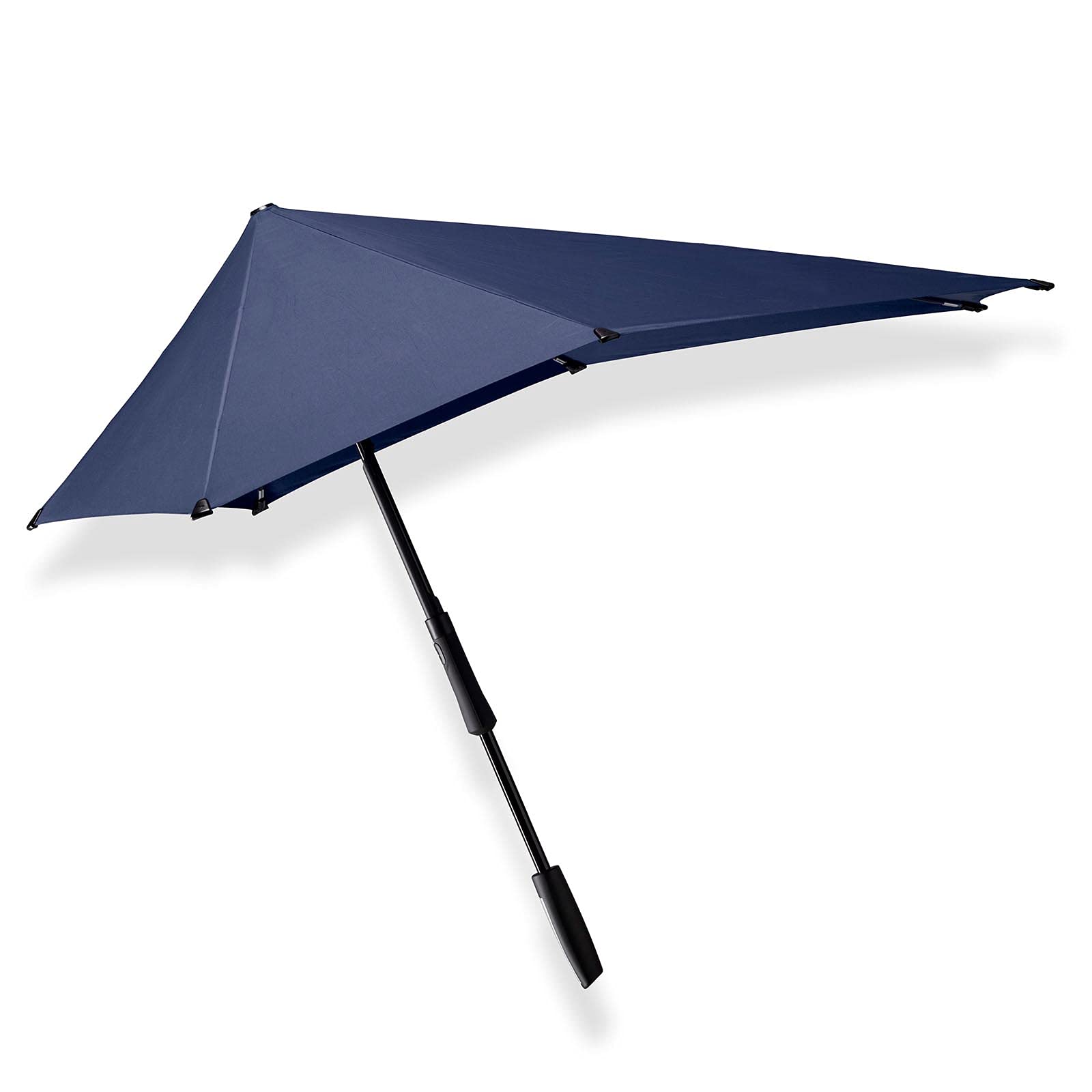 Senz Large Stick Storm Umbrella - Windproof & Durable Rain Umbrella for Men & Women - Midnight Blue - Perfect for Heavy Rain, Windy Days & Outdoor Activities